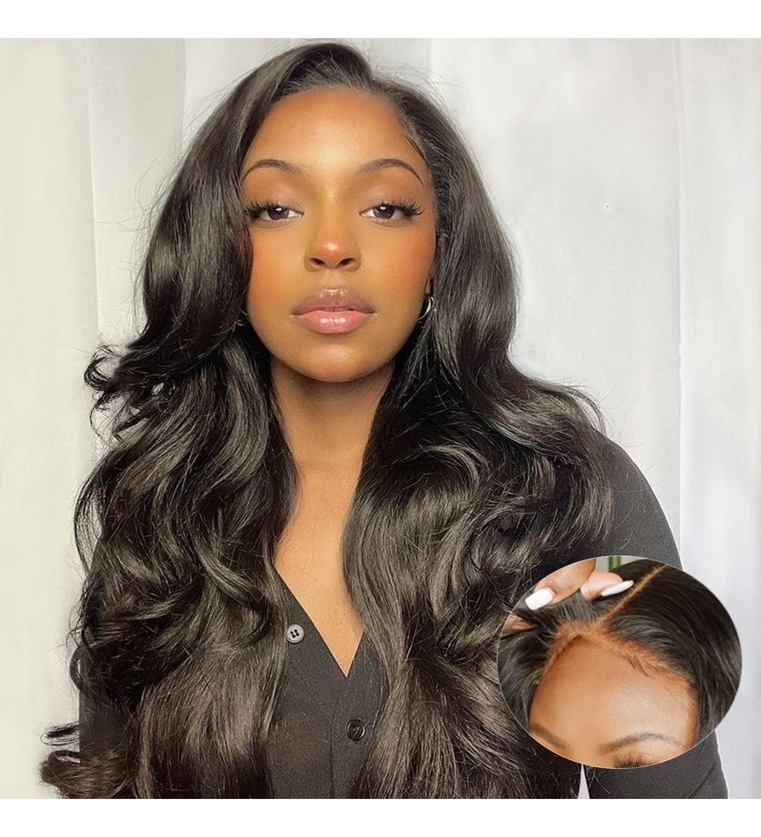 Wear And Go 20 Inch Body Wave Lace Front Wig | Pre Cut Glueless Wig with 4x4 Closure | Human Hair Pre Plucked | Beginner Friendly - Buy Online on GoSupps.com