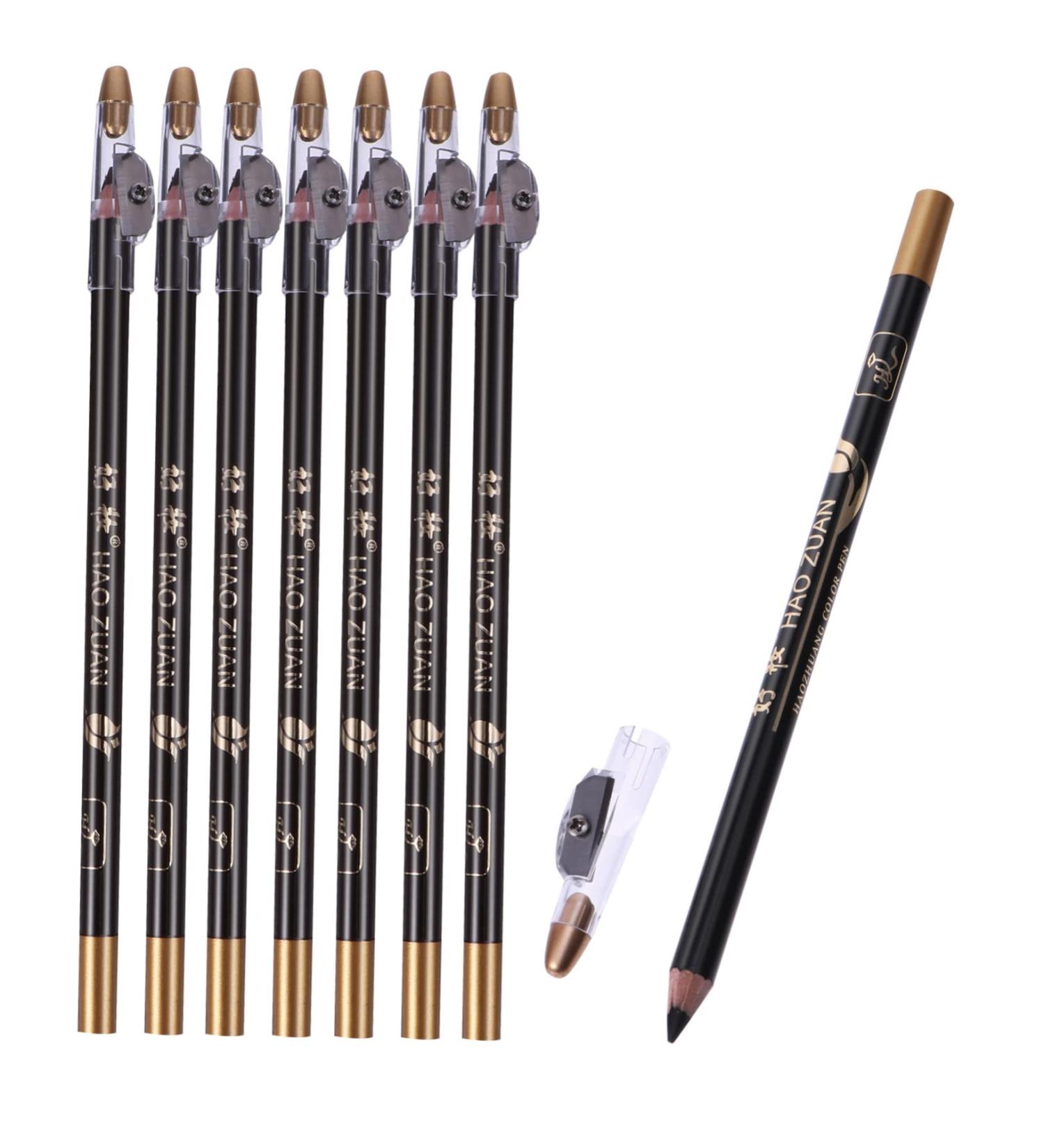 DOITOOL 8pcs Girls Built-in with Pencils A in Tool Pencil Women Sharpener -in- Eyebrow Professional Beauty 1 count (Pack of 1) Black - Buy Online on GoSupps.com