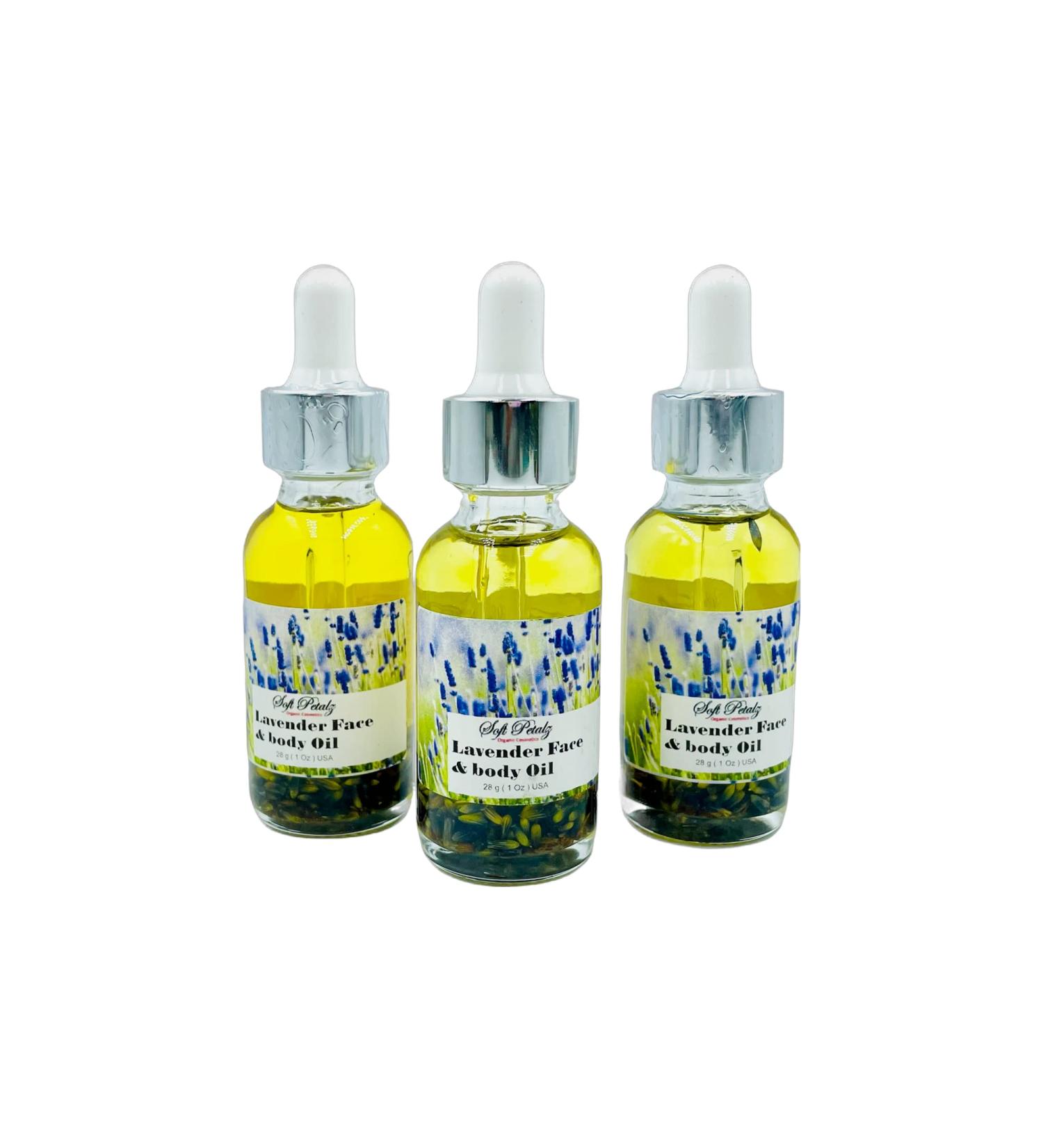 Soft Petalz Lavender Face & Body Oil | Nourishing Skincare for All Skin Types | International Shipping Available - Buy Online on GoSupps.com