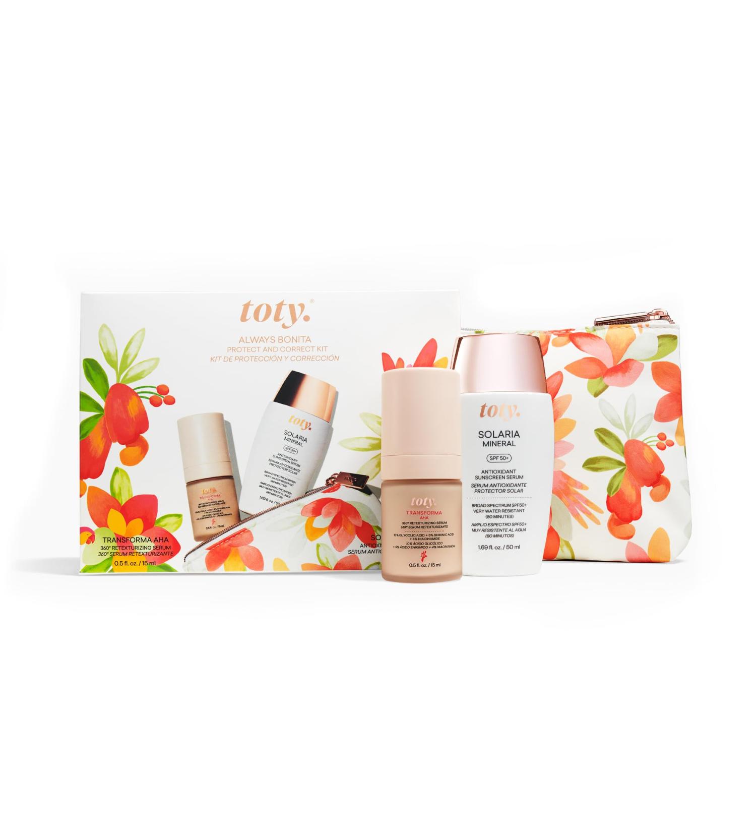 Always Bonita Kit - SPF 50+ Sunscreen & AHA Serum for Sun-Damaged Skin | Anti-Aging Trial Set by Sofia Vergara - Buy Online on GoSupps.com