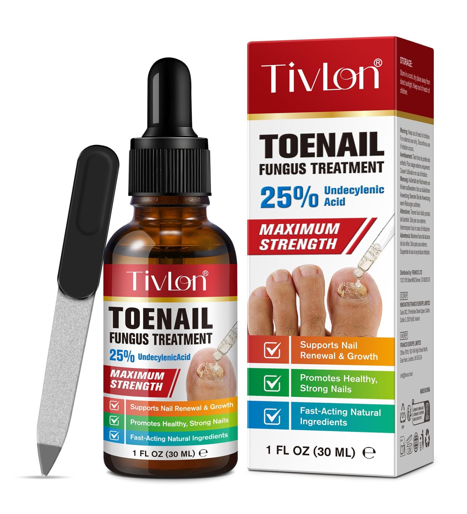 Traitement des Mycoses des Ongles 30ml - Soin Intensif l'Acide Und cyl nique 25% & Huiles Essentielles - R pare et Renforce les Ongles paissis Jaunis et Ab m s - Buy Online on GoSupps.com