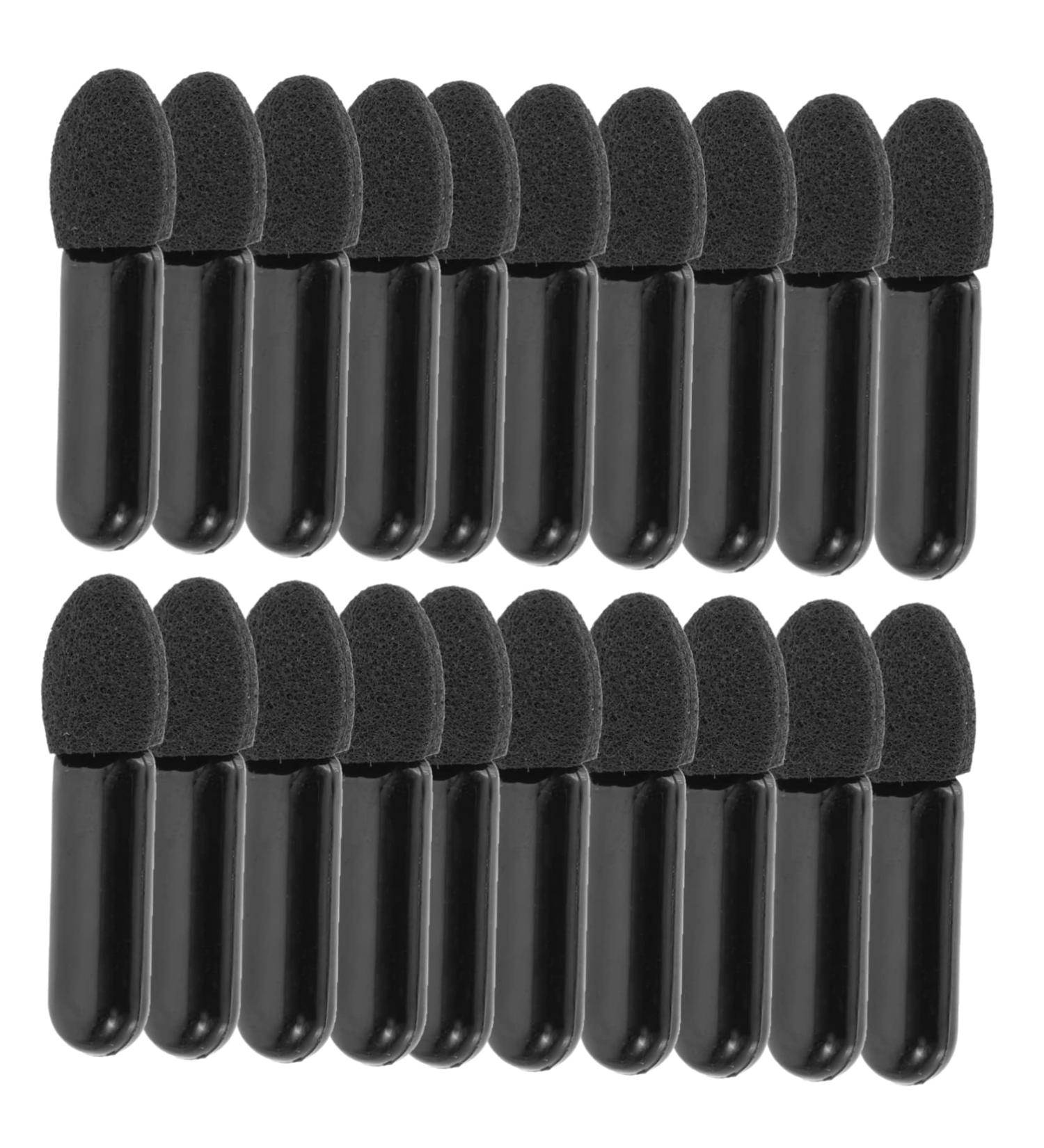 FRCOLOR 100pcs Mini Eyeshadow Swabs & Lip Balm Brushes - Makeup Applicator Set for Cosmetics & Lipstick | Black Foam Wand - Buy Online on GoSupps.com