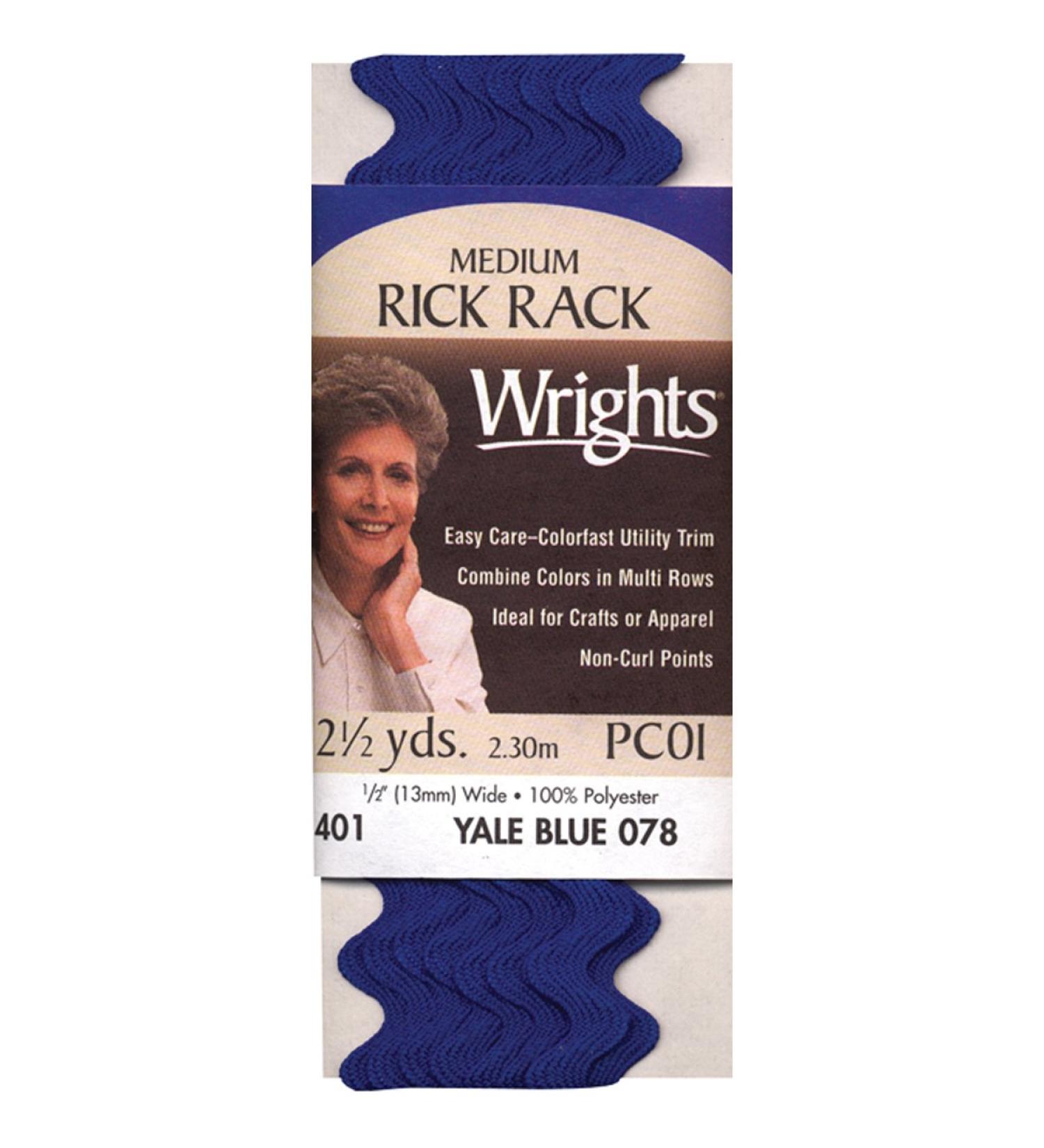 Wrights Medium Rickrack 1/2 X2-1/2yd  Yale