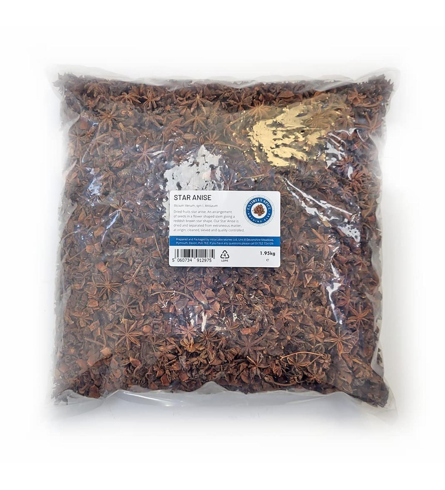 Entirely Ingredients - Star Anise 1.95kg - Food Grade - Premium quality - Buy Online on GoSupps.com