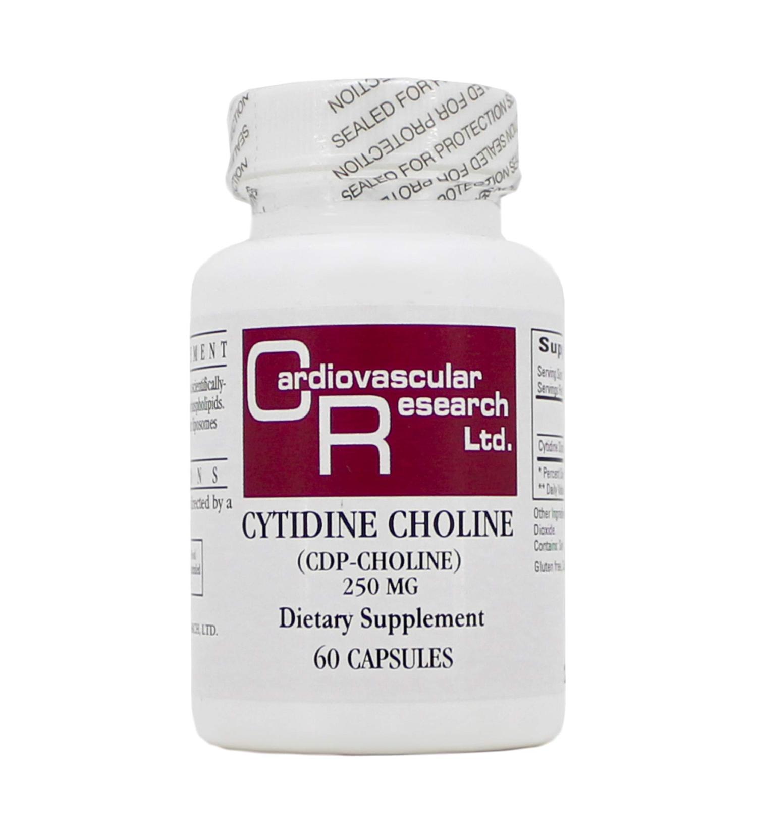 Cytidine Choline/CDP 250mg 60 Caps - Ecological Formulas/Cardiovascular Research