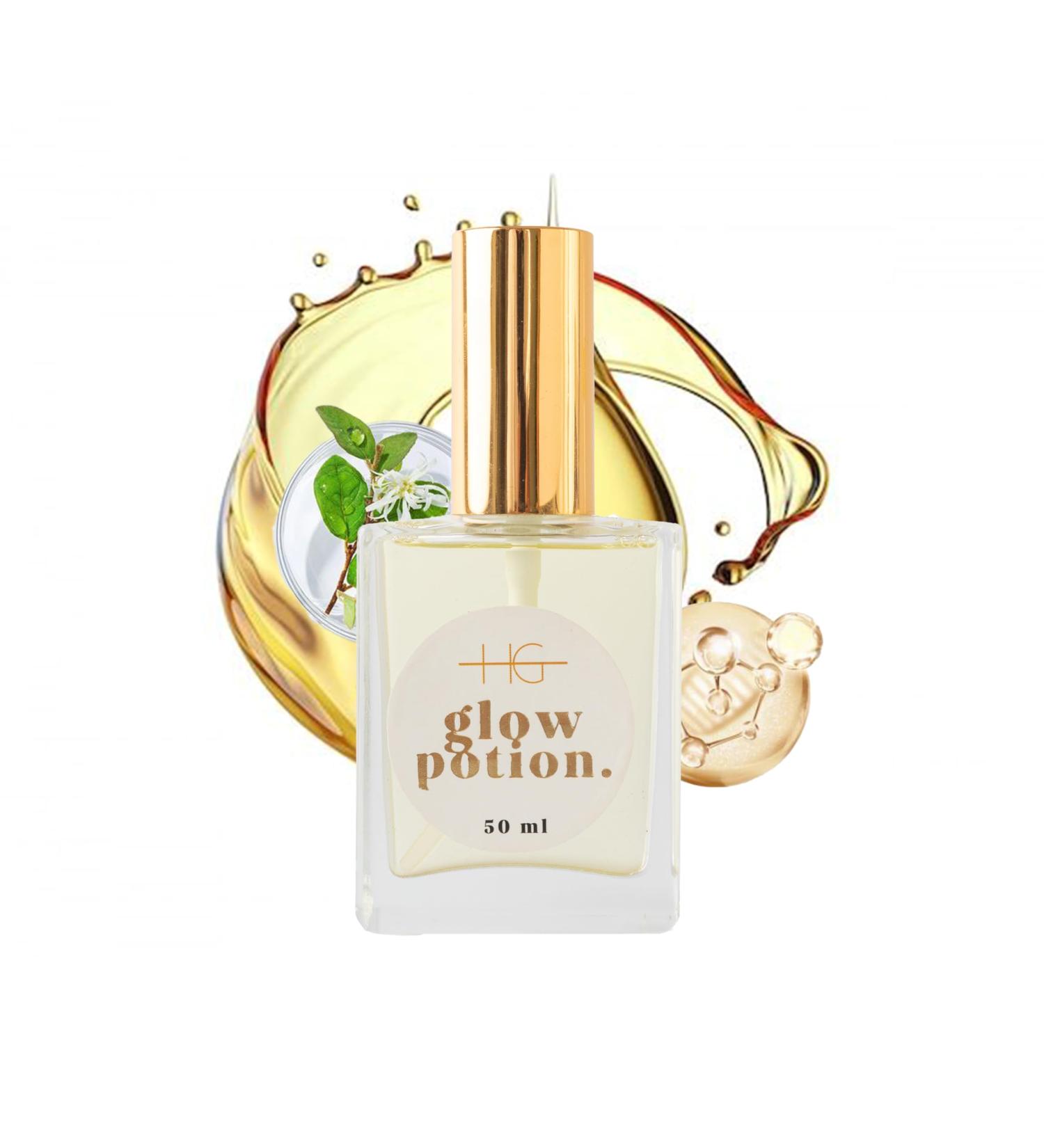 HG Aesthetics Glow Potion Dry Oil for Face Body & Hair With Honey & 10 Botanical Oils Moisturizing Oil Against Dryness For Radiant Skin & Healthy Hair 50ML - Buy Online on GoSupps.com