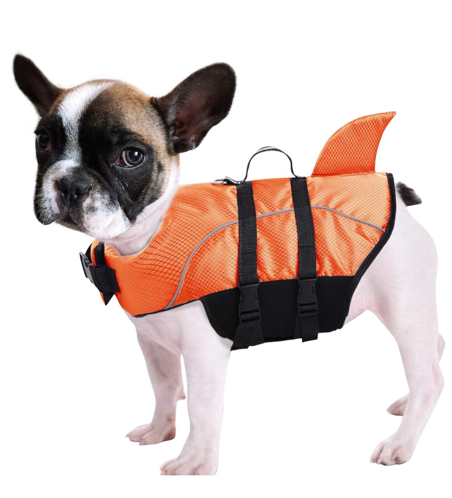 Queenmore Dog Wowers - RipStop Lifeguard Dog Float for Kayaking & Swimming | Knuffelwuff Wallpasters - Medium Small Large in Orange - Buy Online on GoSupps.com