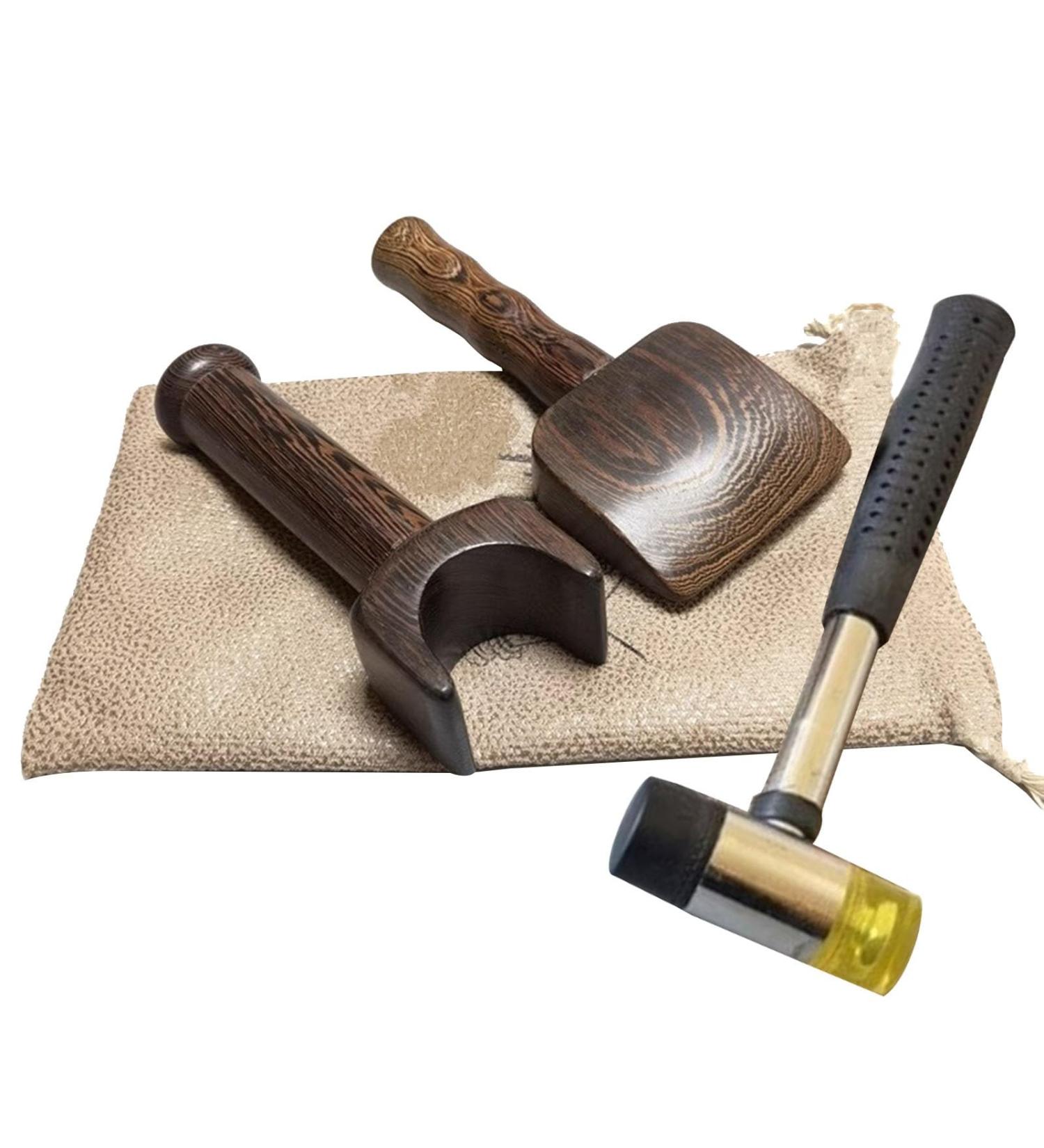 Multifunctional Chiropractic Hammer for Neck & Lumbar Spine | Hard Wenge Body Massage Tool | 3PCS Set for Joint Relief - Buy Online on GoSupps.com