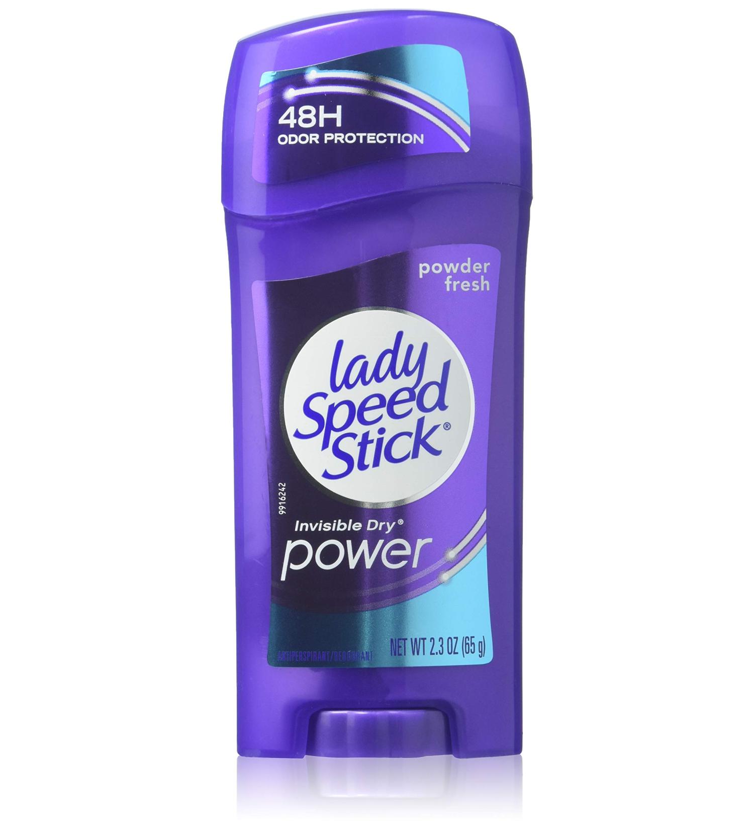 Lady Speed Stick Deodorant 2.3 oz Powder Fresh Invisi Dry (68ml) - 2 Pack | Long-Lasting Odor Protection for Women | Shop Internationally - Buy Online on GoSupps.com
