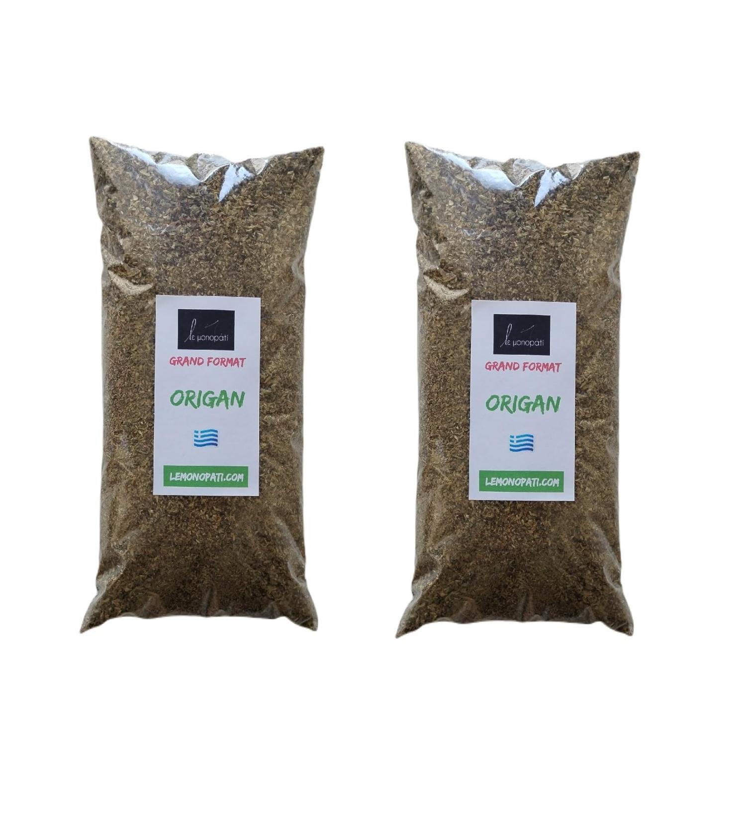 Marque fran aise ind pendante | Petite entreprise familiale | Origan S ch 450g (2x225g) | Le Monopati Grand Format | Origine: Gr ce | 100% Naturel | Sans additifs ni conservateurs | Qualit Premium