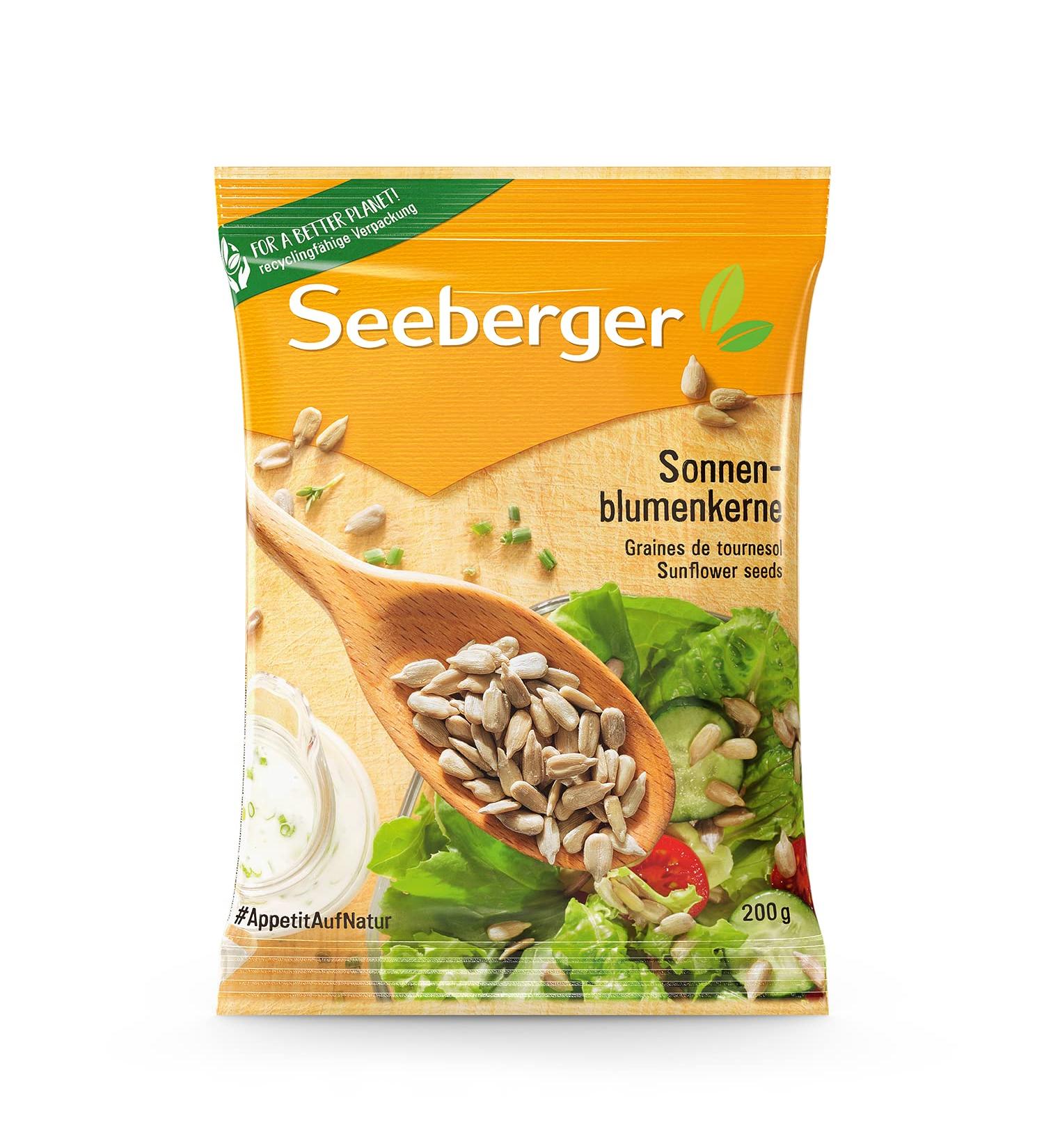 Seeberger Sunflower Seeds Premium Peeled Kernels (200g) | Nutty & Buttery Vegan Snack Ideal for Baking & Toppings - Buy Online on GoSupps.com