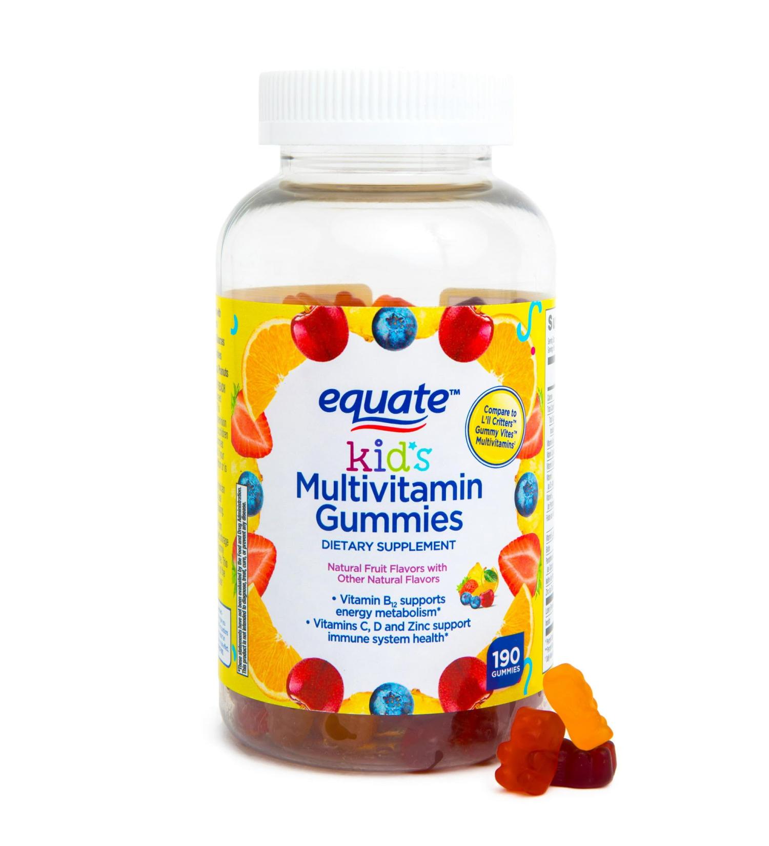 IKJ Kids Multivitamin Gummies for General Health Natural Fruit 190 Count - Buy Online on GoSupps.com