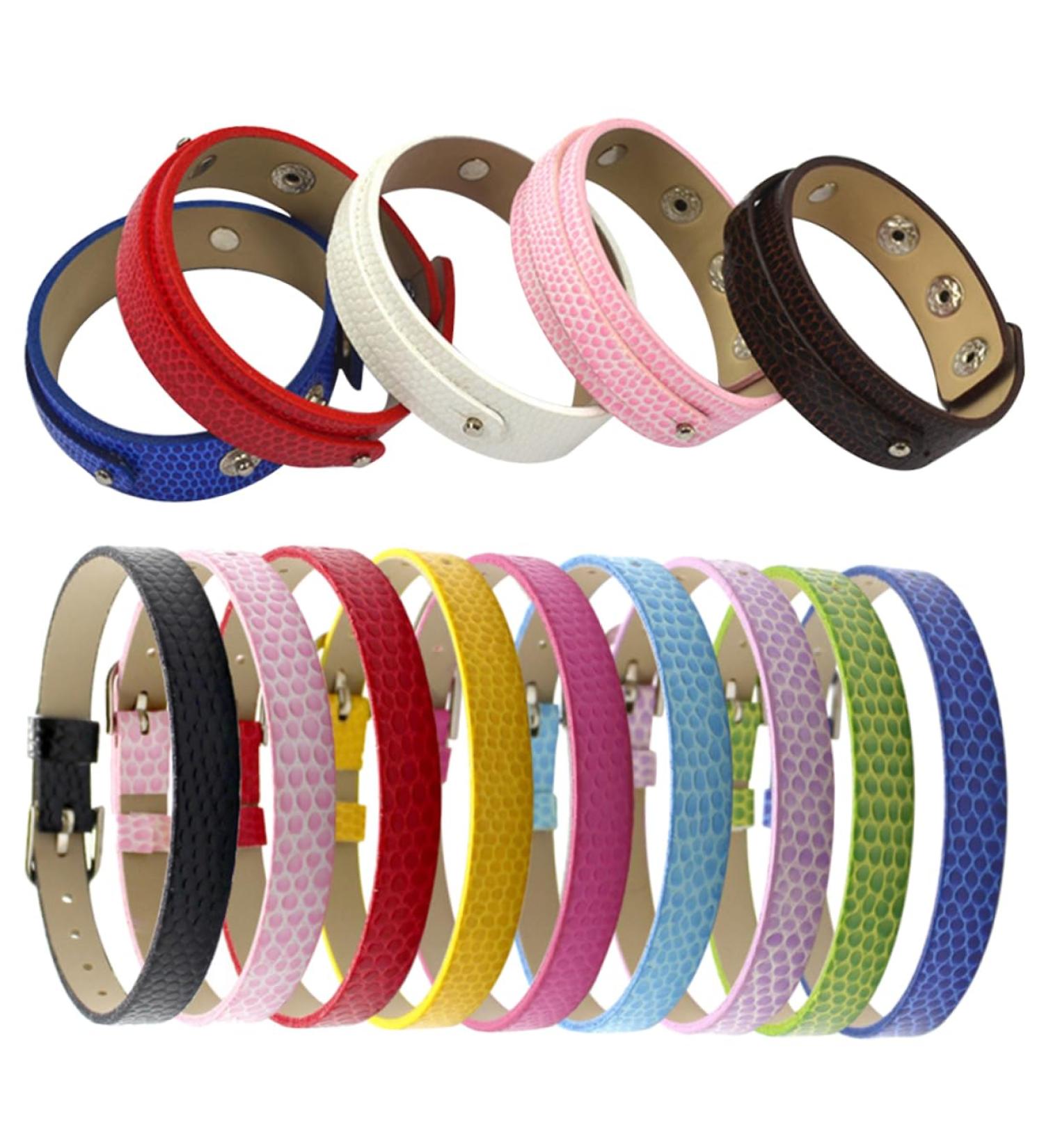 TEHAUX 15 Pcs 1 Set Student Wrist Chain Bangle Bracelets Blank Leather Bracelet Leather Cuff Blank Craft Mens Cuff Bracelet Mens Bangle Bracelet Men Bracelet Hand Strap To Weave Miss - Buy Online on GoSupps.com