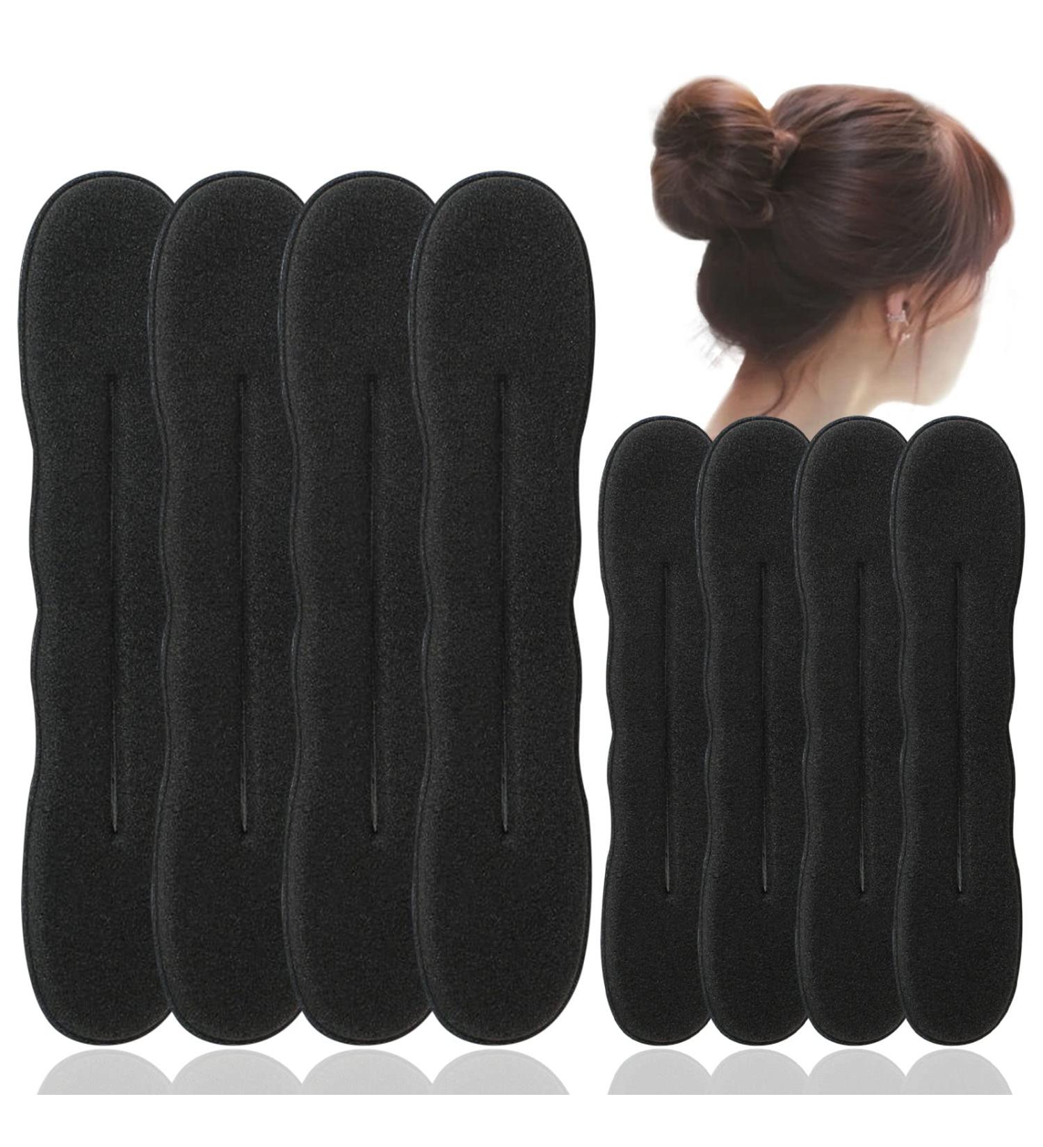 8 Pcs Kids Foam Hair Bun Maker Set - Magic Hair Twister for Easy Bun Creation - Black Hair Buns Accessories for Women - Buy Online on GoSupps.com