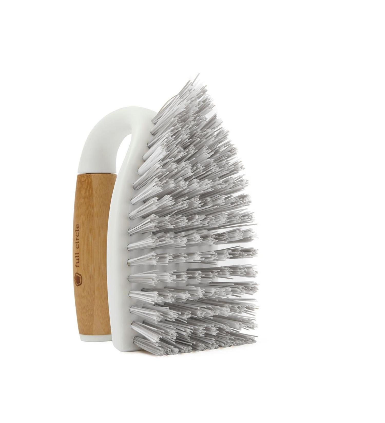 Full Circle Tough Stuff All-Purpose Scrub Brush  White 4.45" x 5.12" x 3.82" - Buy Online on GoSupps.com