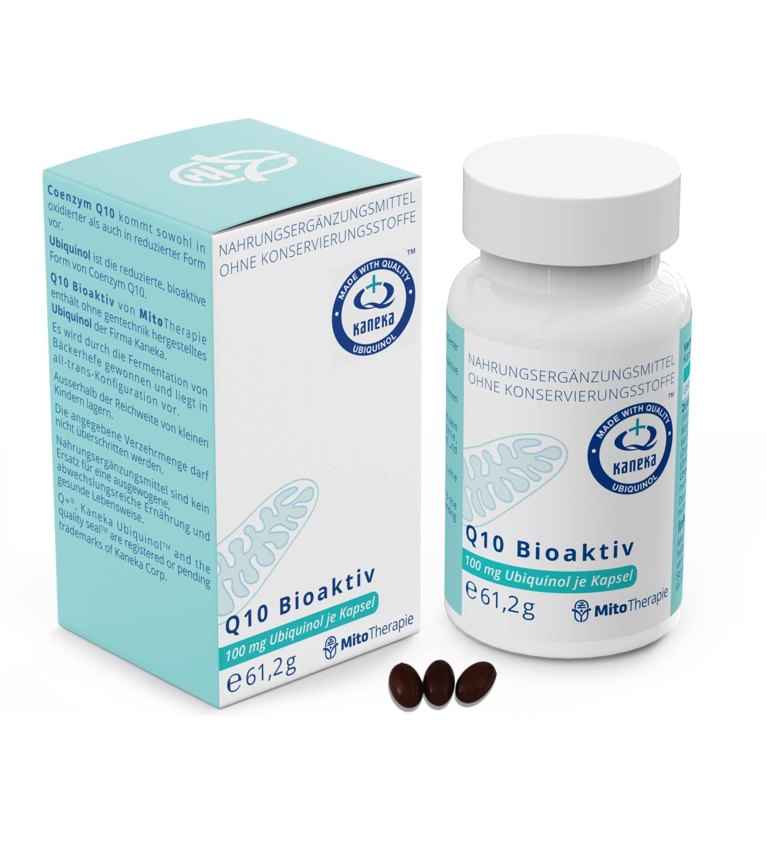 Q10 Bioactive 100 mg Ubiquinol Capsules | 90 Vegetarian Capsules | Premium Coenzyme Q10 for Optimal Health - Buy Online on GoSupps.com