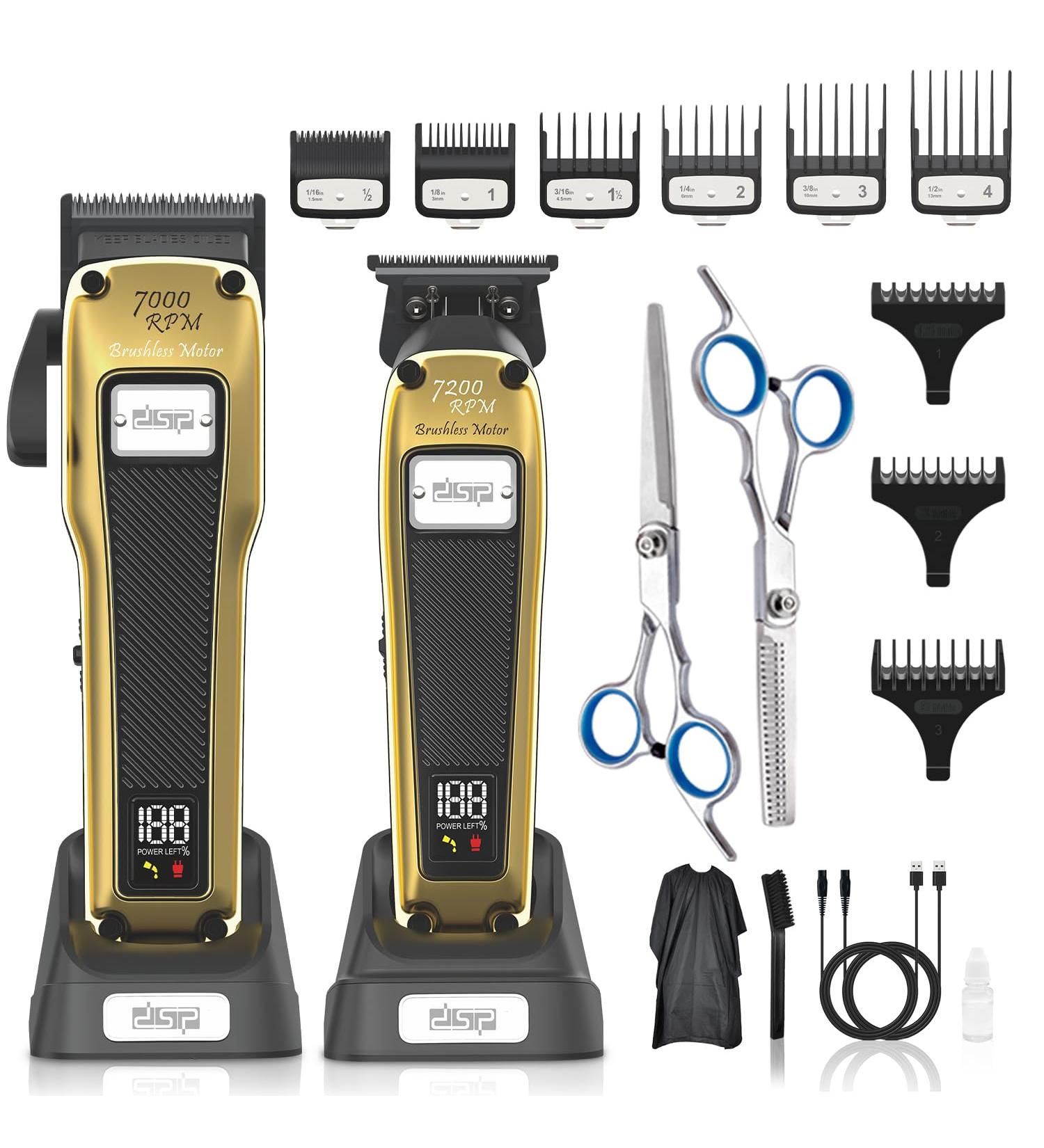 Buy DSP Hair Clipper for Men - Professional Cordless Hair Trimmer & Beard Trimmer Set | High Torque Motor & DLC Coated Blade | Perfect Gift for Barbers - Buy Online on GoSupps.com