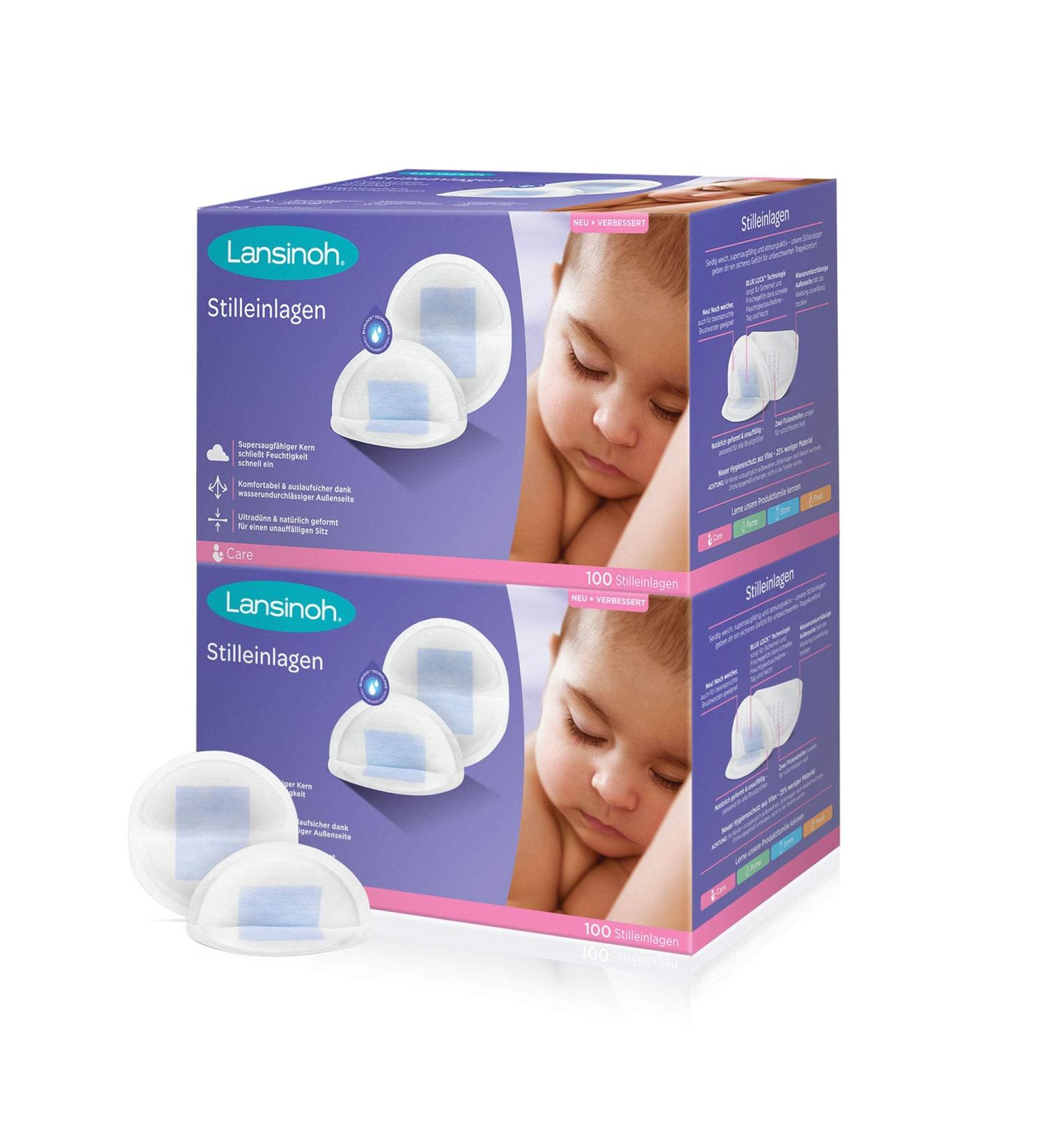 Buy Lansinoh Nursing Pads Blue Lock 200 Count (2x100) | Eco-Friendly & Leak-Proof Best for Nursing Moms - Buy Online on GoSupps.com