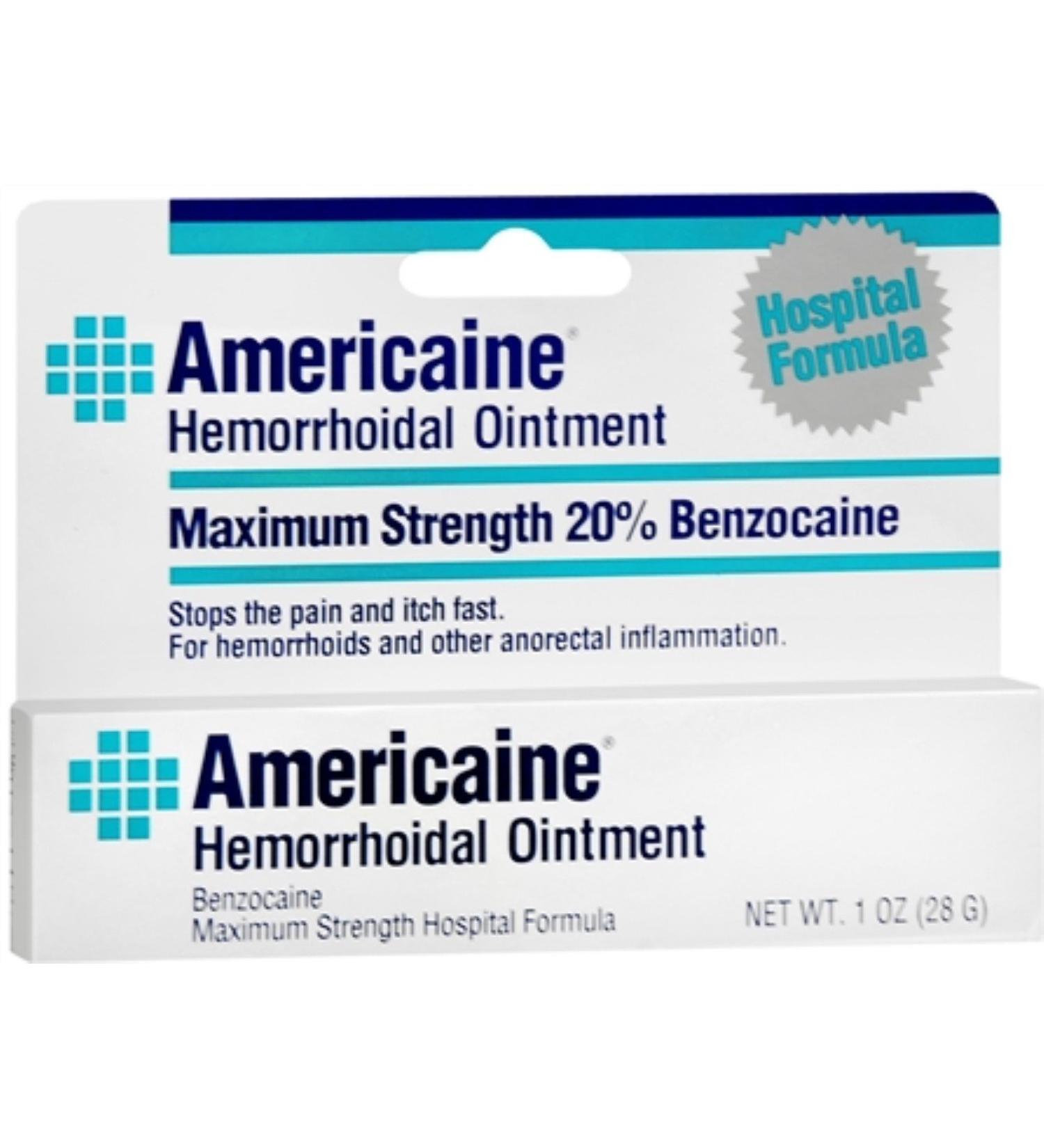 Americaine Hemorrhoidal Ointment 1 oz (Pack of 7)