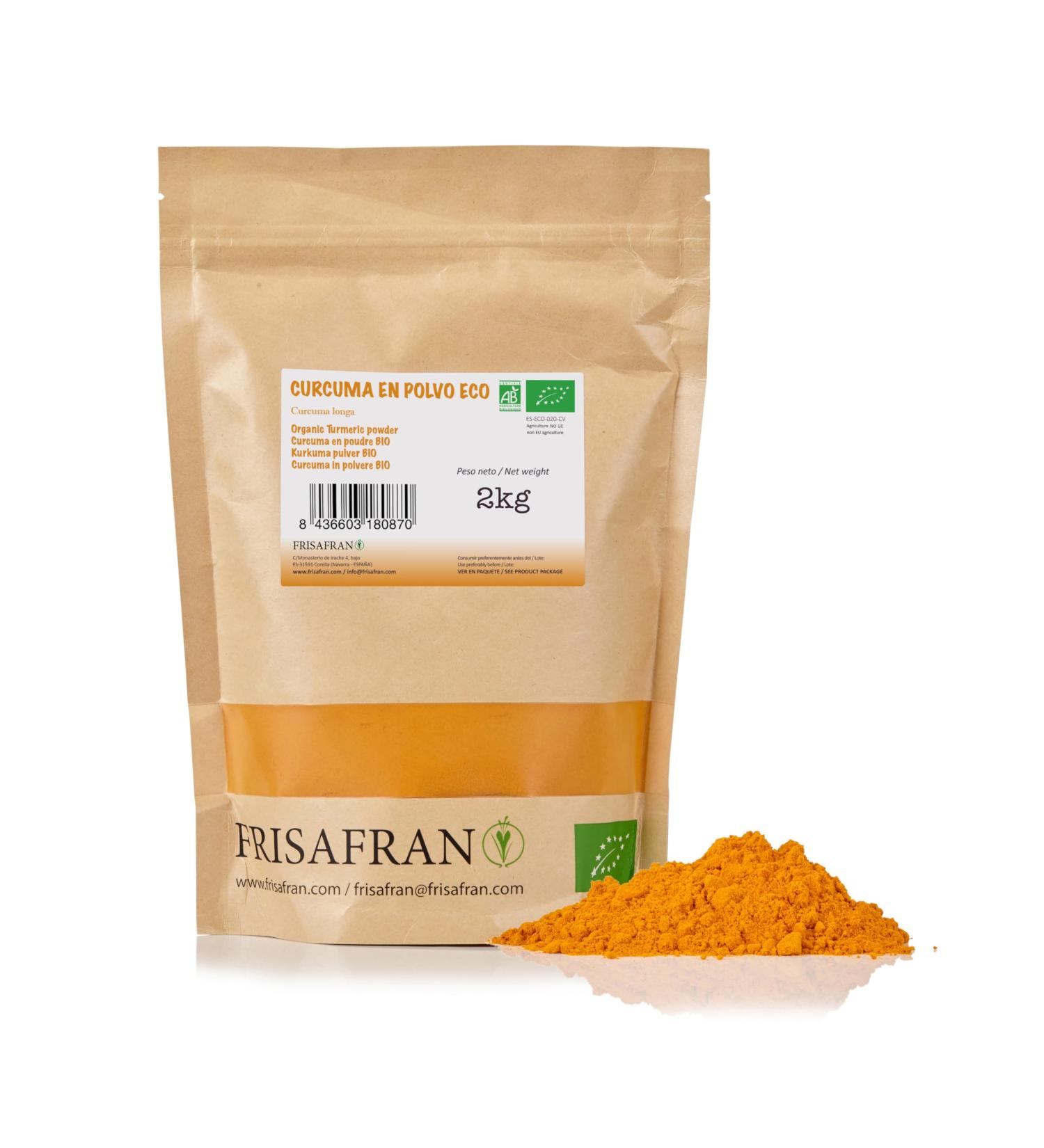Buy Organic Turmeric Powder 1kg - High Quality Indian Turmeric Root | Turmeric Bio | Golden Kurkuma Spice - Buy Online on GoSupps.com
