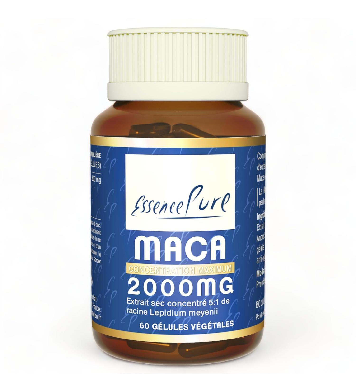 Maca Concentrate 60 Capsules 2000mg (Lepidium Meyenii Root) Tone And Vitality | Api-Nature