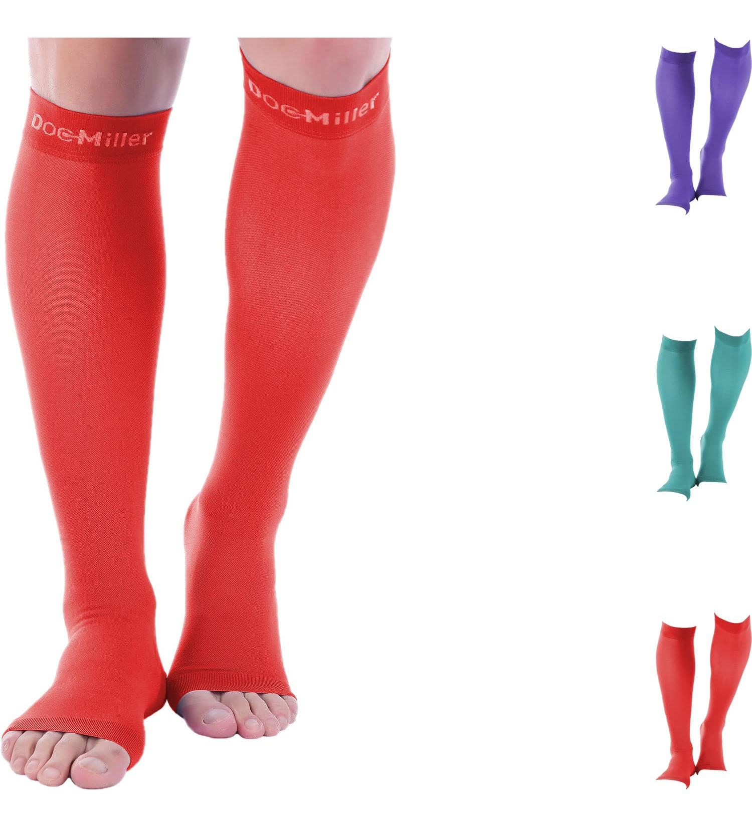 Doc Miller Open Toe Compression Socks 20-30mmHg Support | XX-Large - Buy Online on GoSupps.com