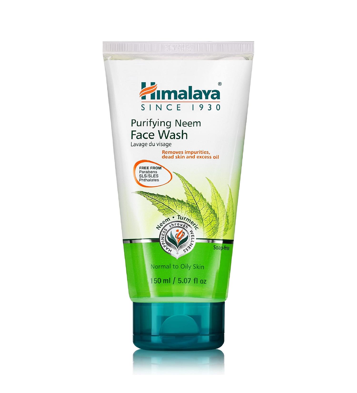 Himalaya Neem Face Wash for Normal to Oily Skin - 150ml | Purifies & Cleanses - Buy Online on GoSupps.com
