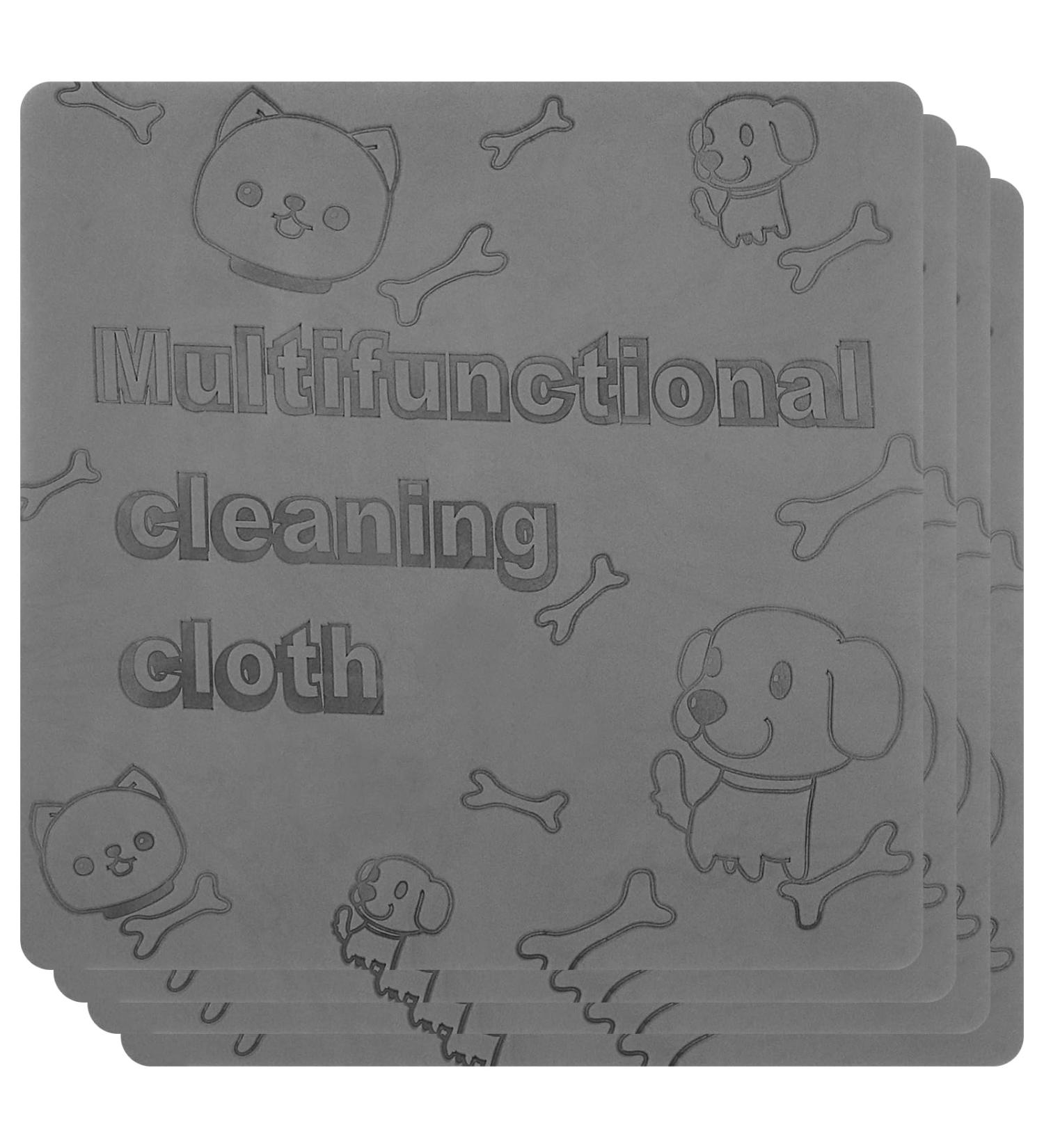 Hnvdkln 4 Pack Damp Clean Duster Towel Streakless Cleaning Cloths Reusable Soft Cleaning Sponge Thick Damp Dusting Cloth Water Absorbent Damp Cleaning Duster for Window Tiles Blinds - Buy Online on GoSupps.com