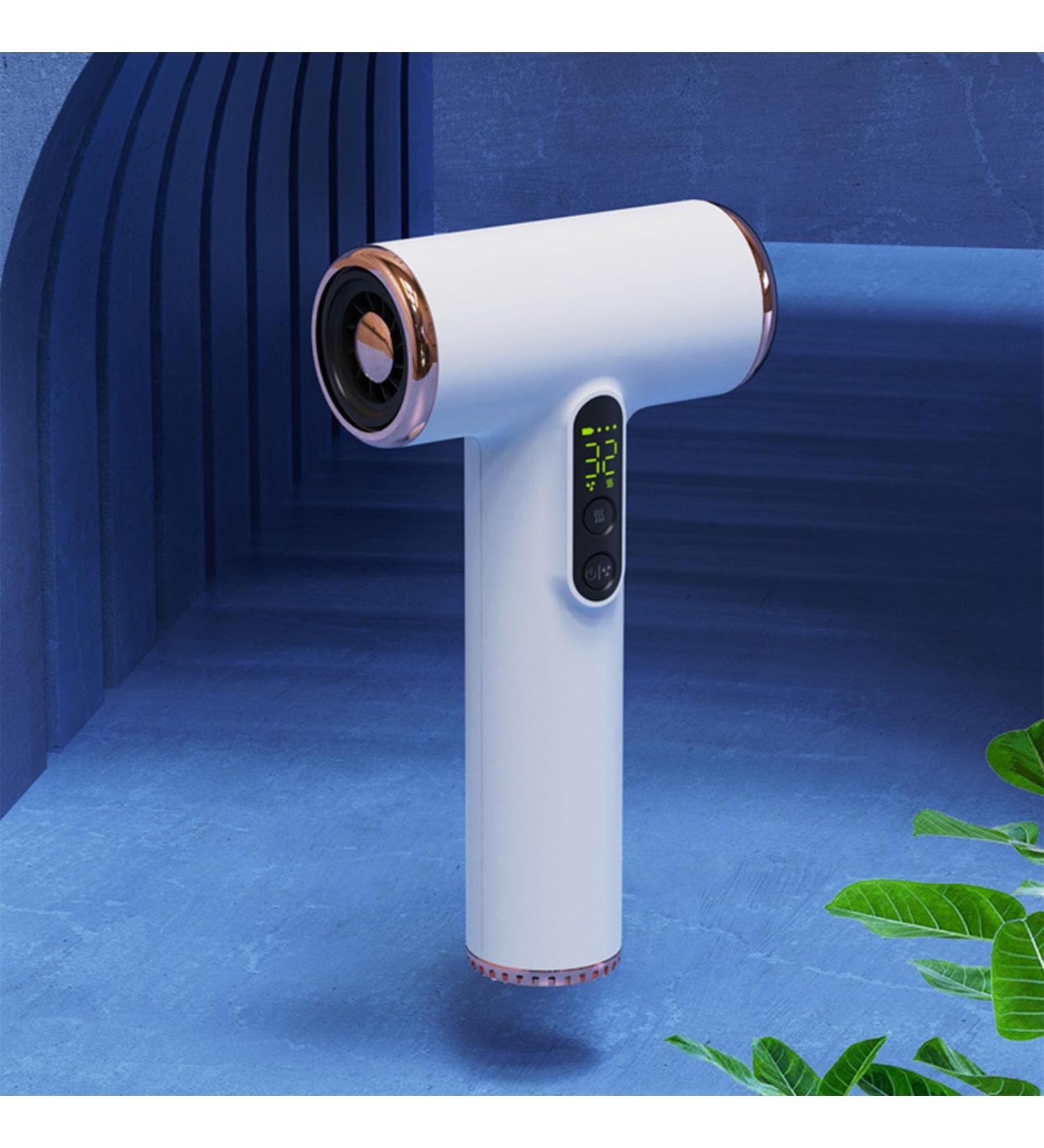 Cordless Hair Dryer 3 Speeds 3 Temp USB Rechargeable Hair Dryer with Digital Screen Portable Lightweight Design Small Blow Dryer for Travel Camping Hair Drying - Buy Online on GoSupps.com