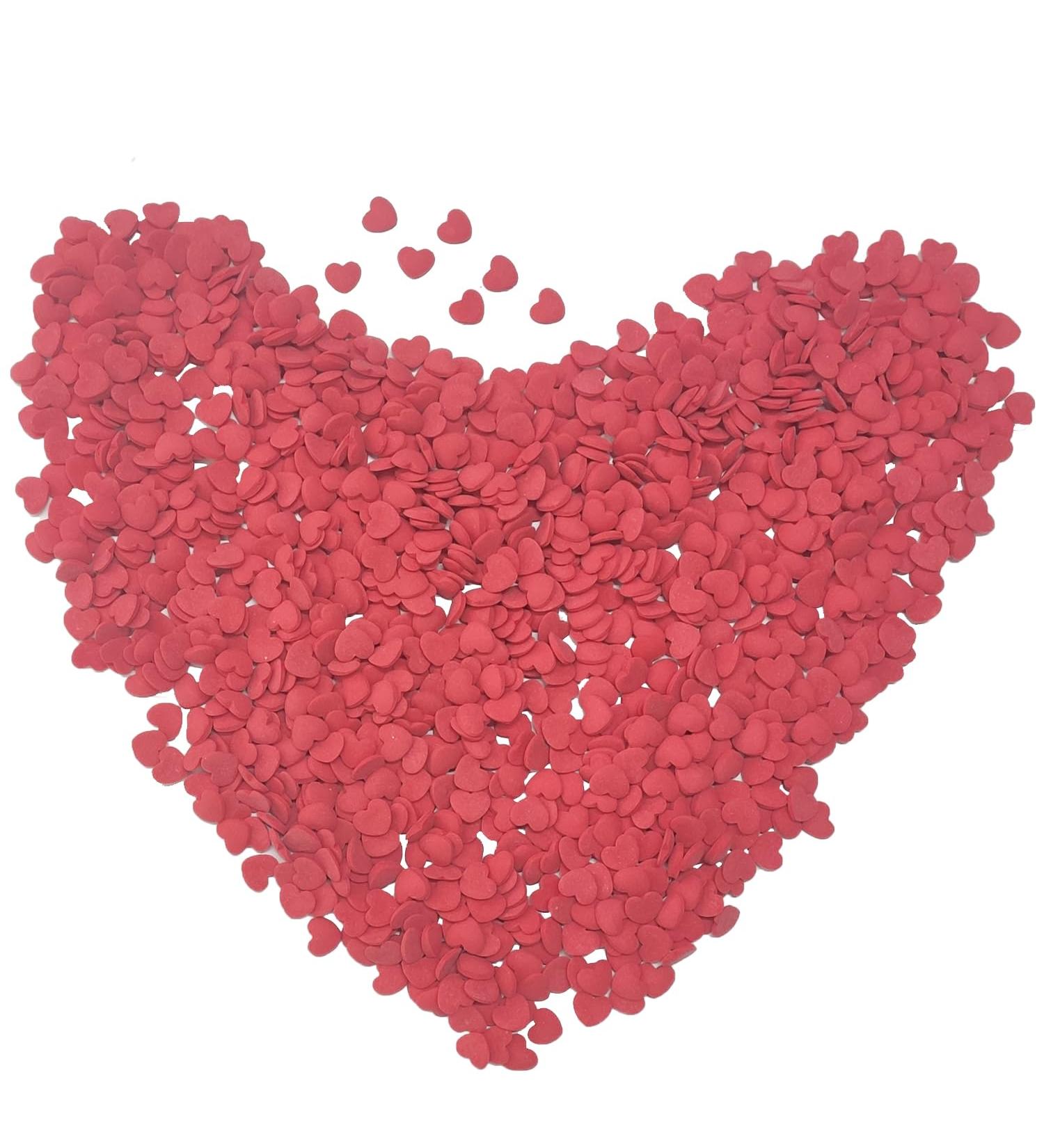 Red Edible Candy Heart Sprinkles | Cake Cupcake Toppers | Cookie Decorations | Dessert Sprinkle | Sweet Personalities Candy Sprinkles for Valentine's Day Daily Cake Decorating Red Heart - Buy Online on GoSupps.com