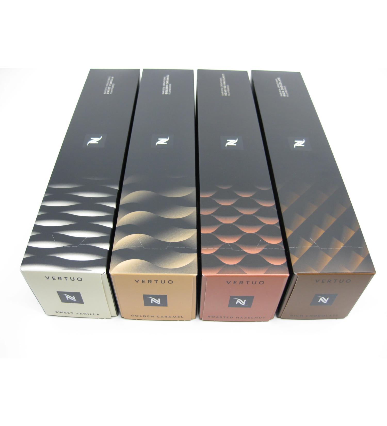 NESPRESSO VERTUO BARISTA Creations XXL - 4 bars 40 capsules - Roasted Hazelnut Sweet Vanilla Rich Chocolate Golden Caramel - Buy Online on GoSupps.com