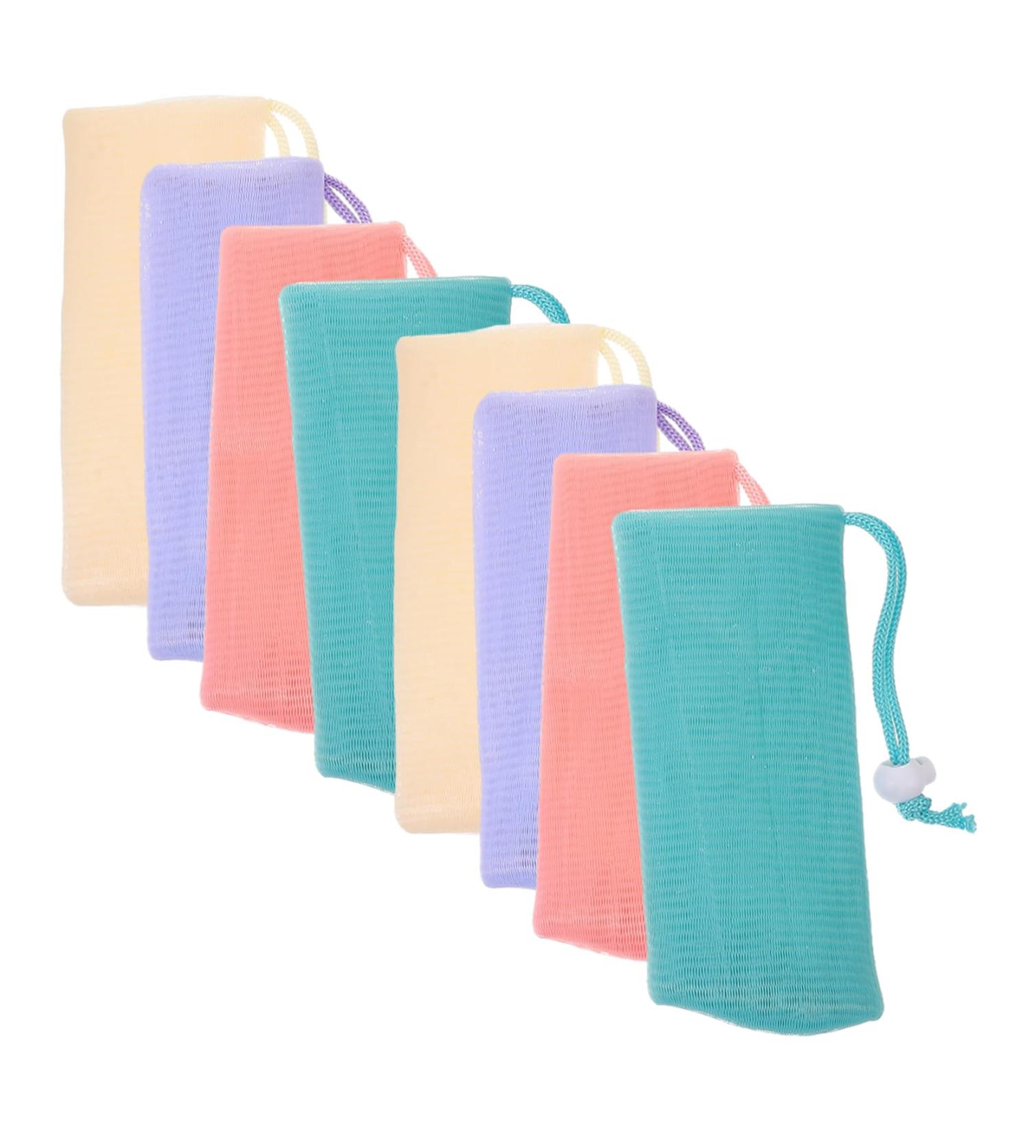 Baluue 8pcs Soap Bag Face Soap Holder Soap Pouch Soap Bar Holder Travel Shampoo Bar Bag or - Buy Online on GoSupps.com