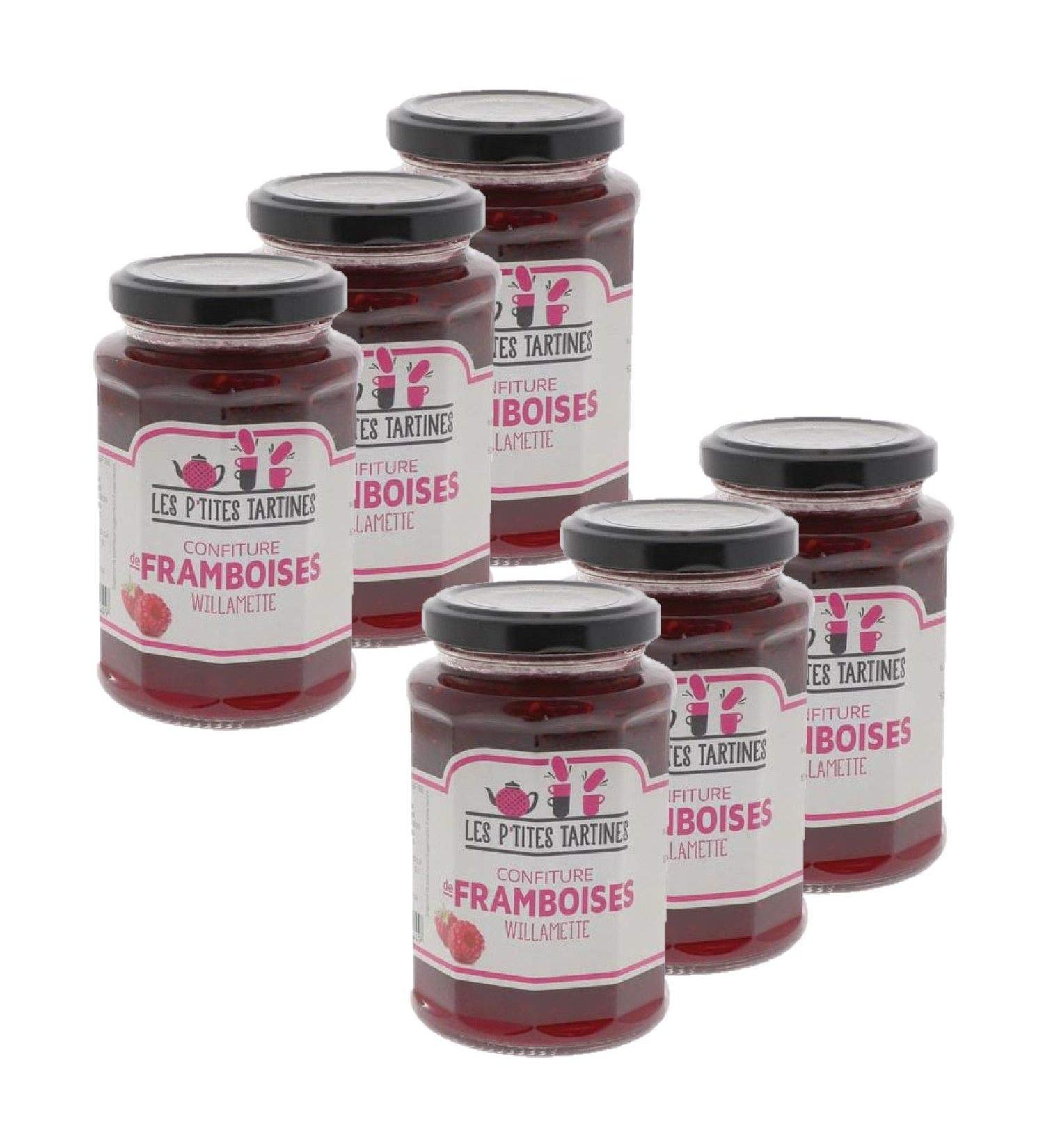 Lot 6x Willamette raspberry jam - jar 315g