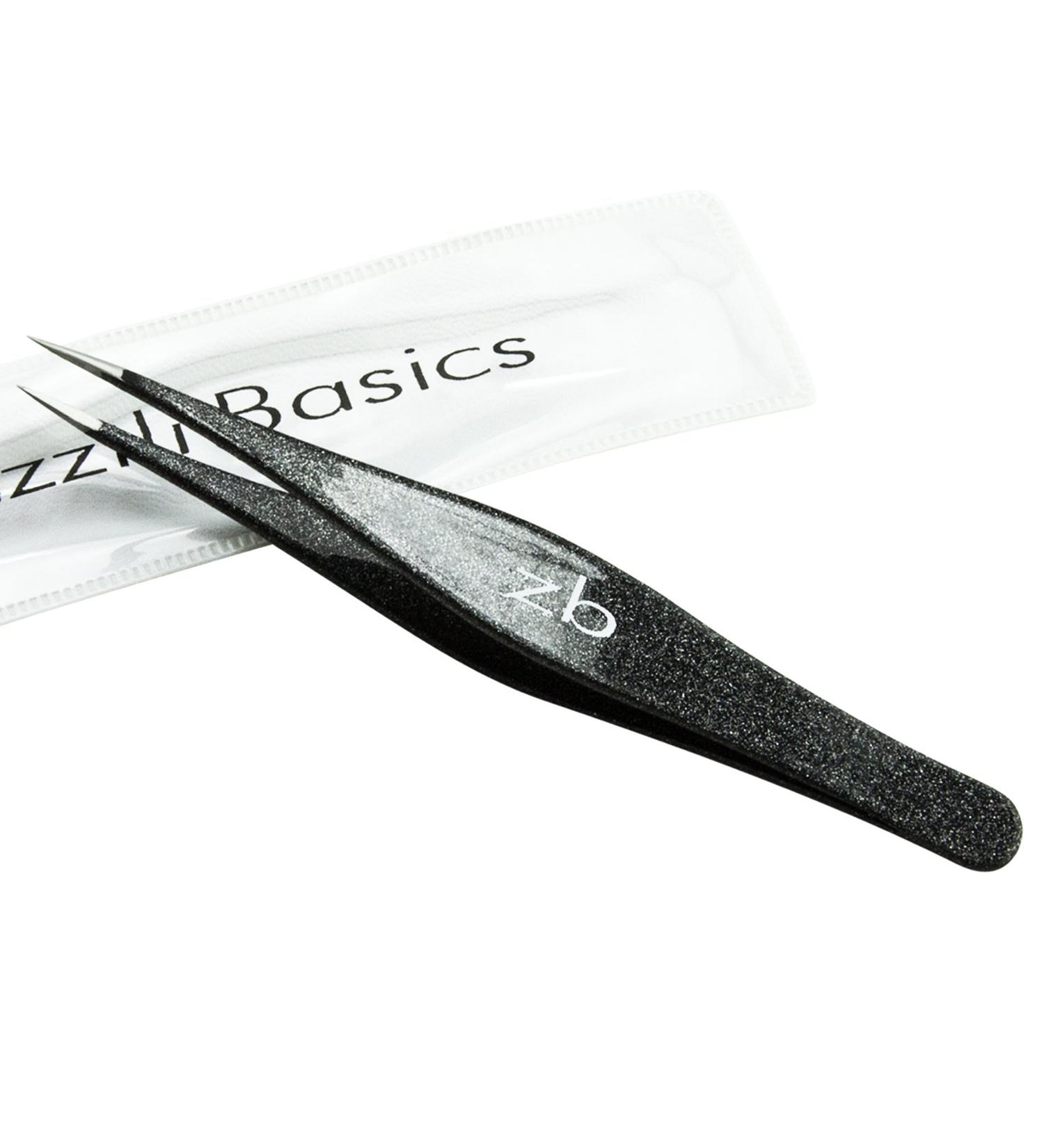 Zizzili Basics Stainless Steel Ingrown Hair Tweezers with Precision Tips - Splinter, Eyebrow, and Facial Hair Removal - Bonus Tip Guard & Carry Pouch - Buy Online on GoSupps.com