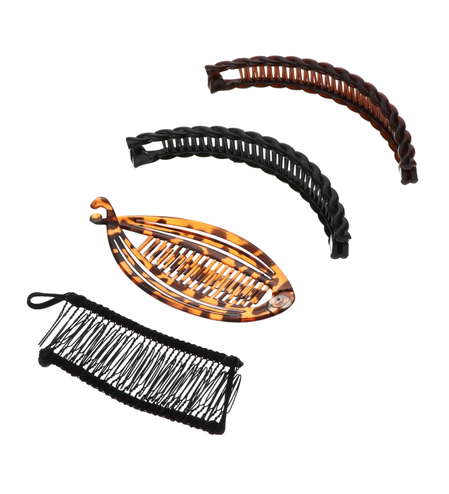 Didiseaon Banana Clips 1 Set Banana Clip Headwear for Women Banana Hair Clips for Women Hair Teasing Comb Fish Shape Hairpin Hair Combs for Women European and American Holder Woman Plastic - Buy Online on GoSupps.com