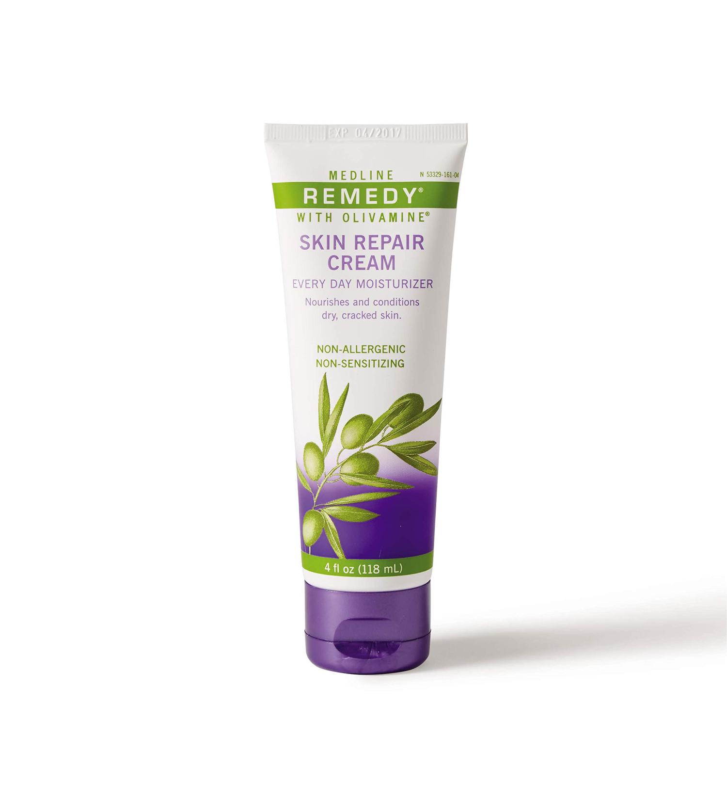 Medline Remedy Skin Repair Cream - Olivamine Daily Moisturizer 4 Oz | International Shipping Available - Buy Online on GoSupps.com