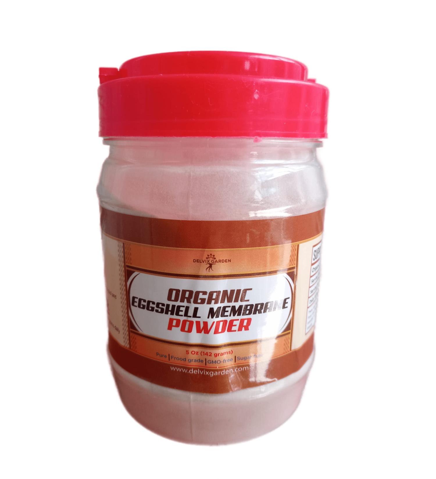Delvix Garden Organic Eggshell Membrane Powder 5 Oz - Joint Supplement with Collagen, Glucosamine, Hyaluronic Acid - Buy Online on GoSupps.com