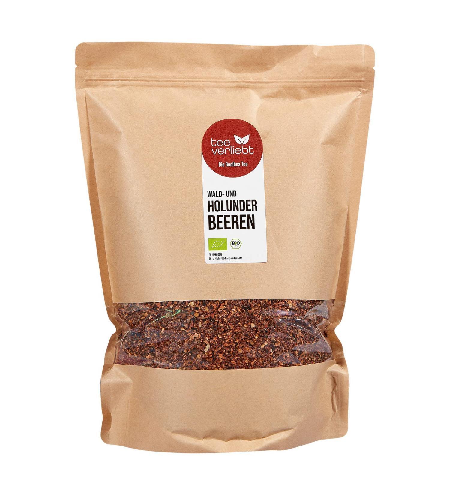 FRUTEG For t de th bio rooibos et des lastiques 1000 g | LOSER RED BUSH Tea - Free Cafeine | Berres fruit es & Roibusch pic | De l'agriculture biologique certifi e | 1 kg - Buy Online on GoSupps.com