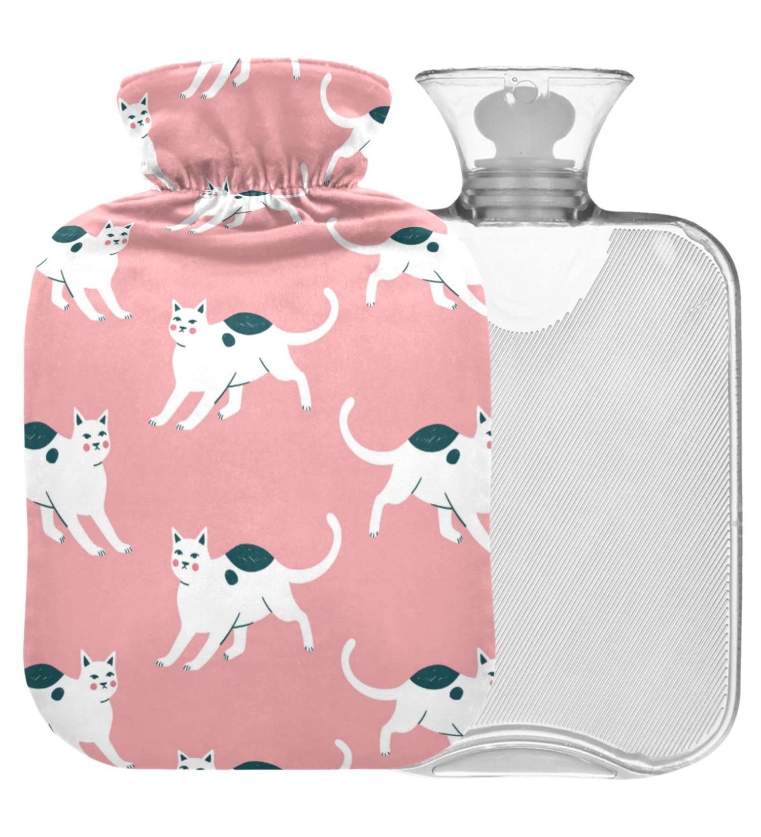 Buy Naanle Kitten Cats Hot Water Bottle - 2L Transparent for Warm & Cold Therapy | Large Hot Water Bottle for Pain Relief - Buy Online on GoSupps.com