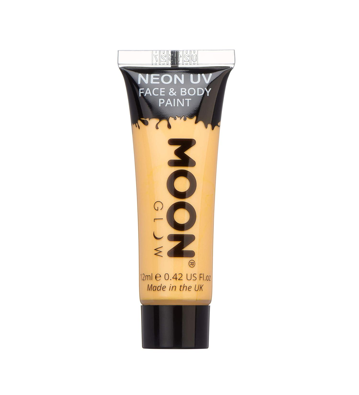 Moon Glow 12ml Neon UV Face & Body Paint - Pastel Orange | High-Quality Body Paint - Buy Online on GoSupps.com
