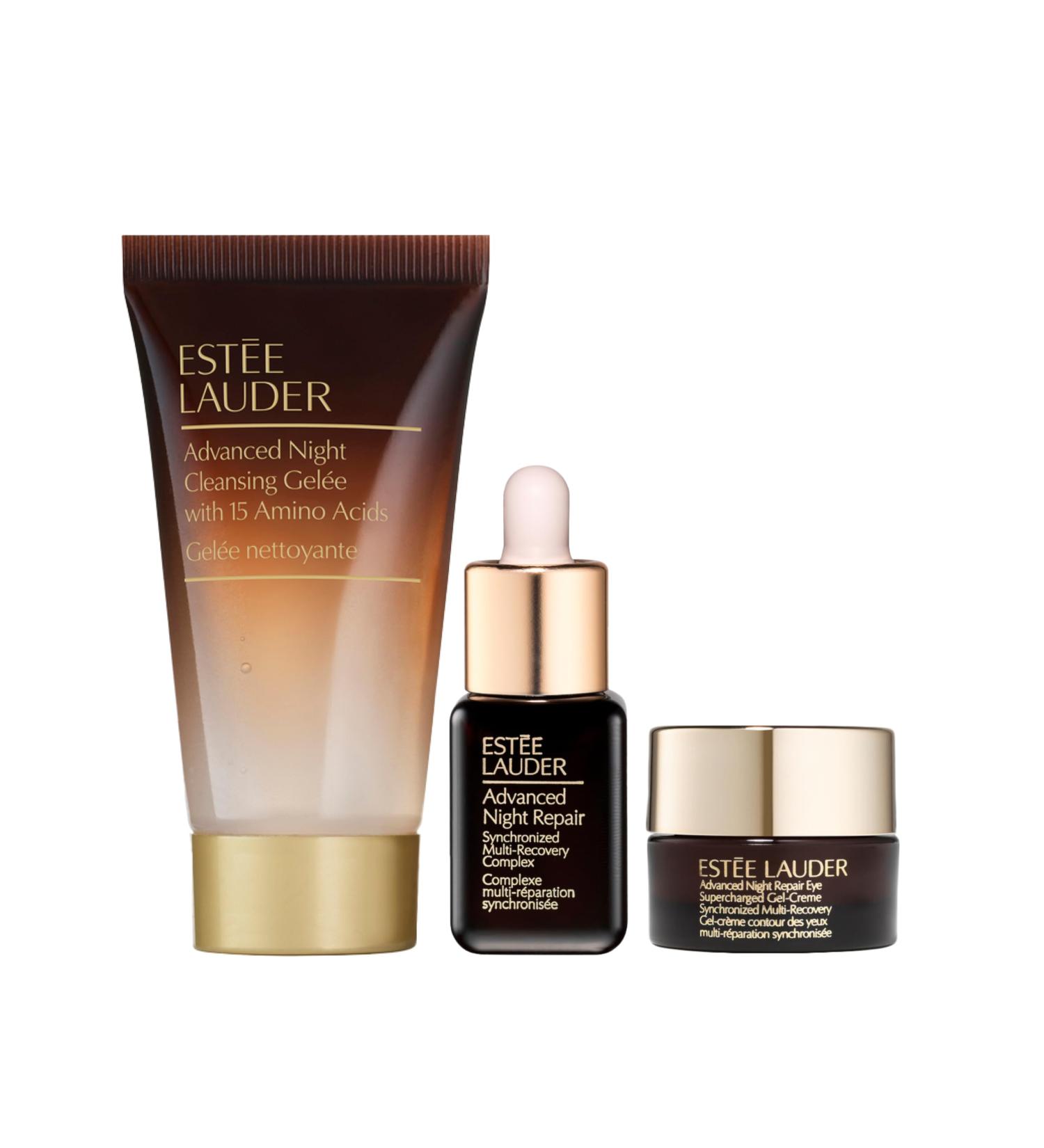 Est e Lauder Advanced Night Repair 3 Step Travel Size Essentials Set Advanced Night Repair Gel e Foaming Face Wash Cleanser 1 Fl Oz Serum 0.24 Fl Oz Eye Gel Cream 0.17 Fl Oz with Hyaluronic Acid - Buy Online on GoSupps.com