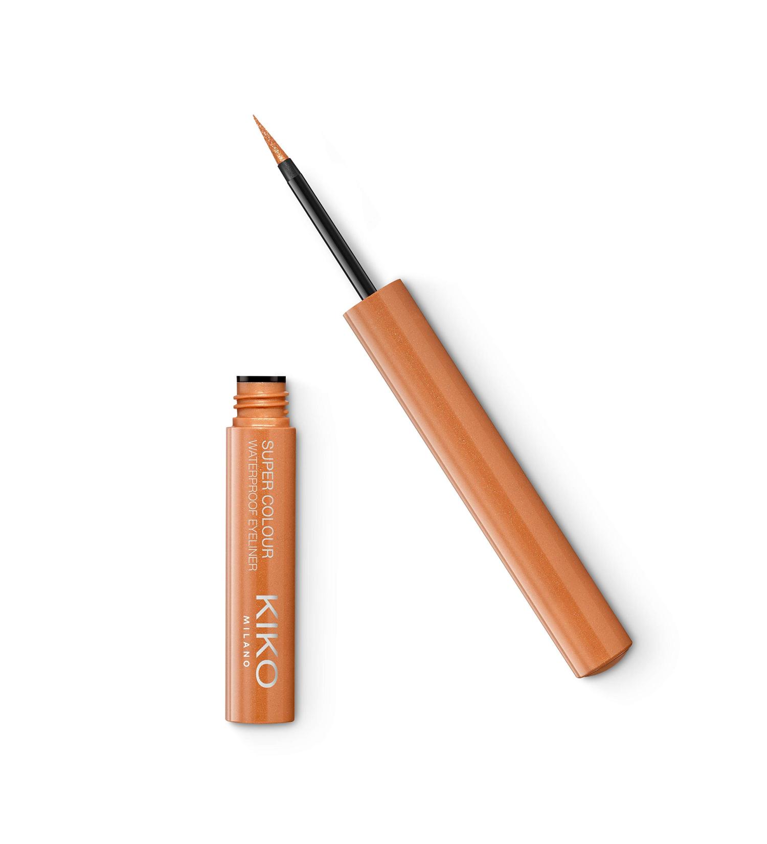 KIKO Milano Super Colour Waterproof Eyeliner 03 | Ultra-Coverage Light Copper Liquid Eyeliner for Long-Lasting Color | Shop Internationally - Buy Online on GoSupps.com