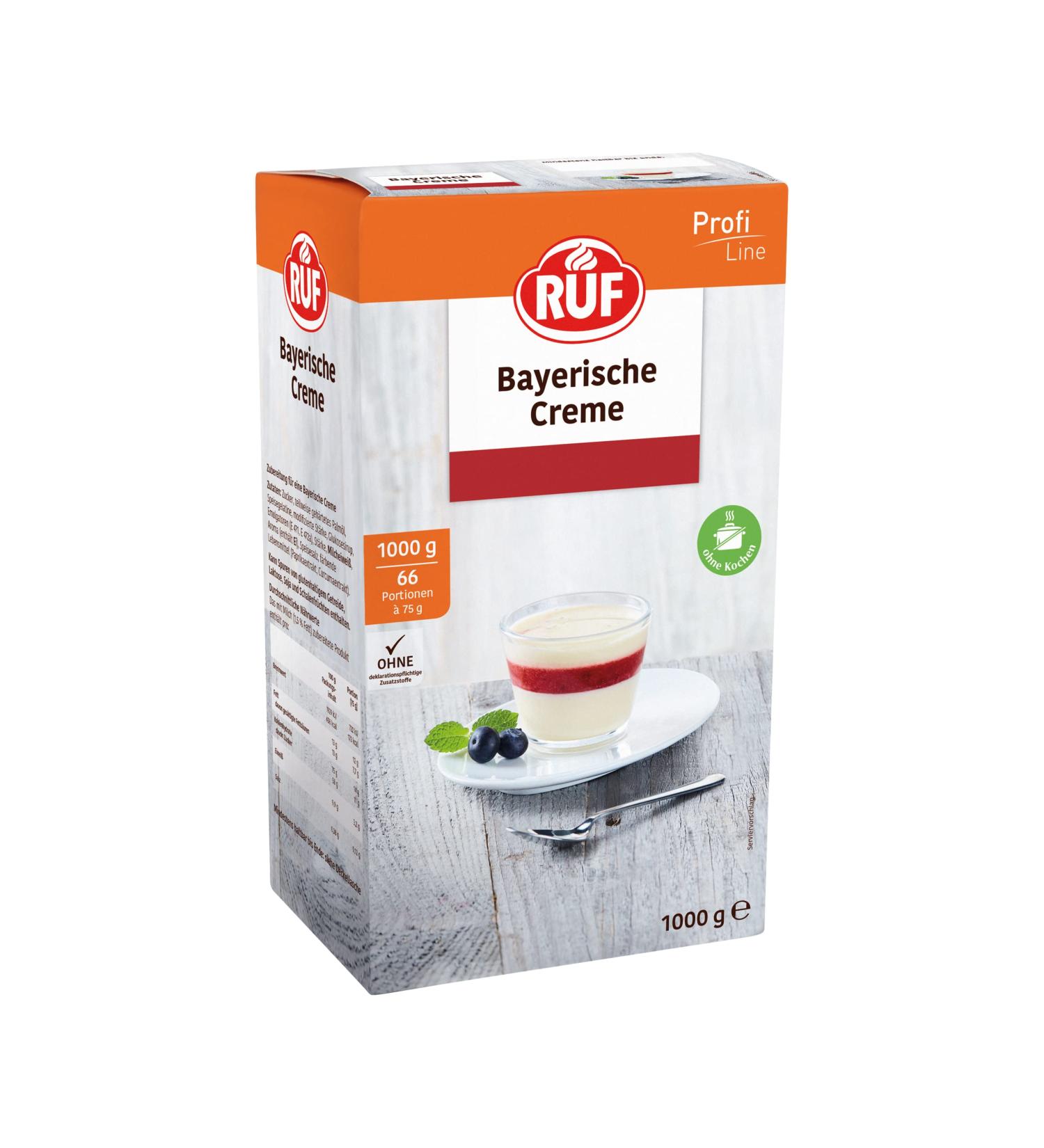 Bavarian Cream - Airy Vanilla Delight | 1000g Instant Dessert for Every Occasion - No Cooking Required - Buy Online on GoSupps.com