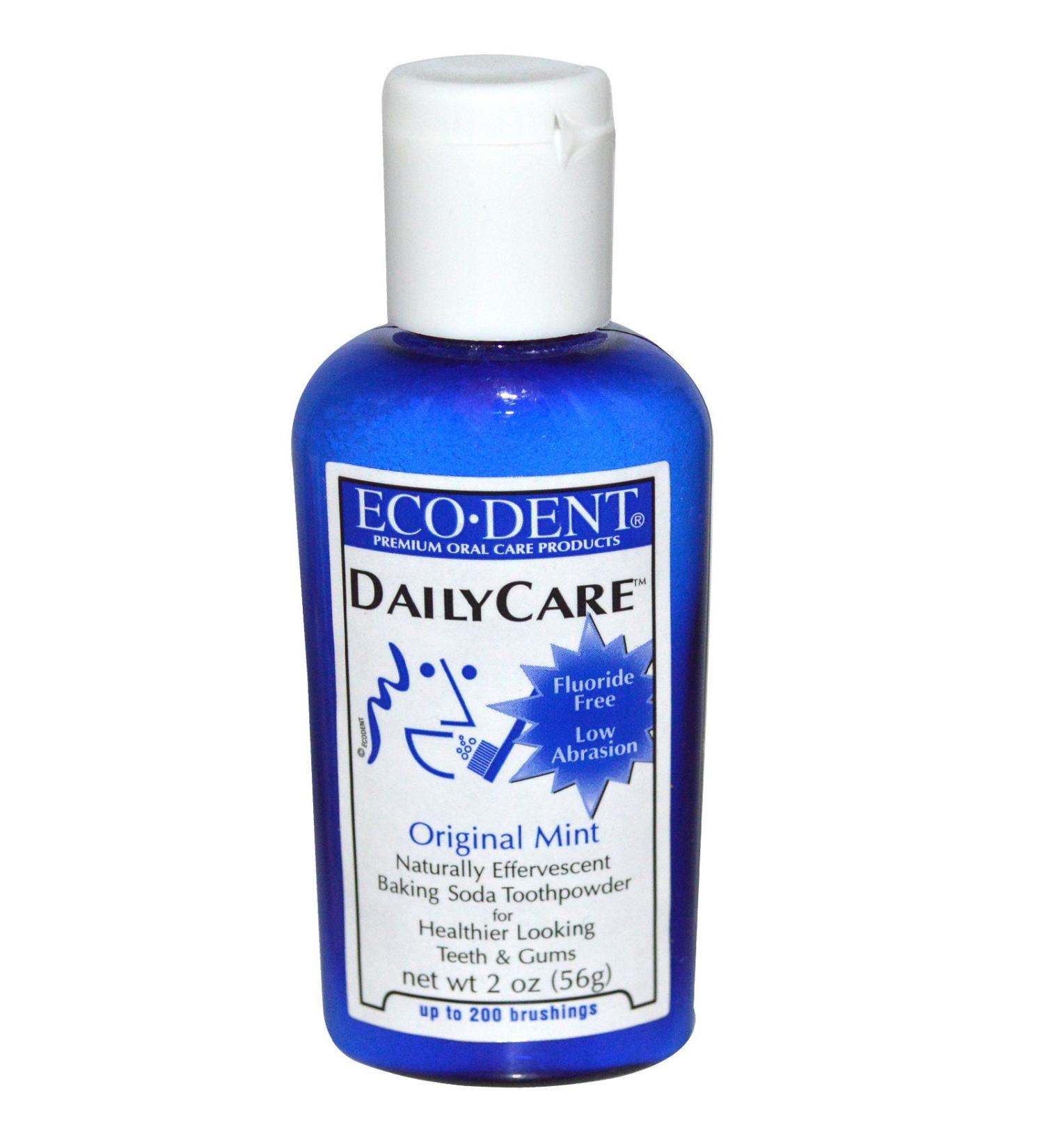 Eco-Dent Daily Care Baking Soda Toothpowder Original Mint 2 oz (56 g)(pack of 3)