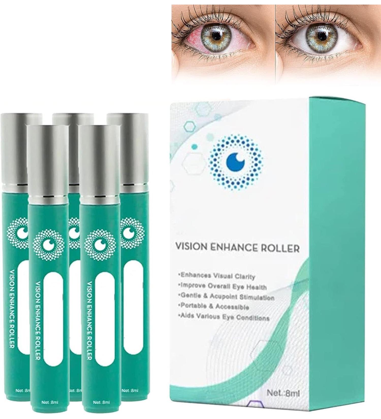 Ophthlamed Vision Enhance Roller Eye Massage Roller Alleviates Eye Strain Relieve Eye Strain Enhances Visual Clarity | Relieve Your Eye Strain for Elderly Adults and Children (5pcs) - Buy Online on GoSupps.com