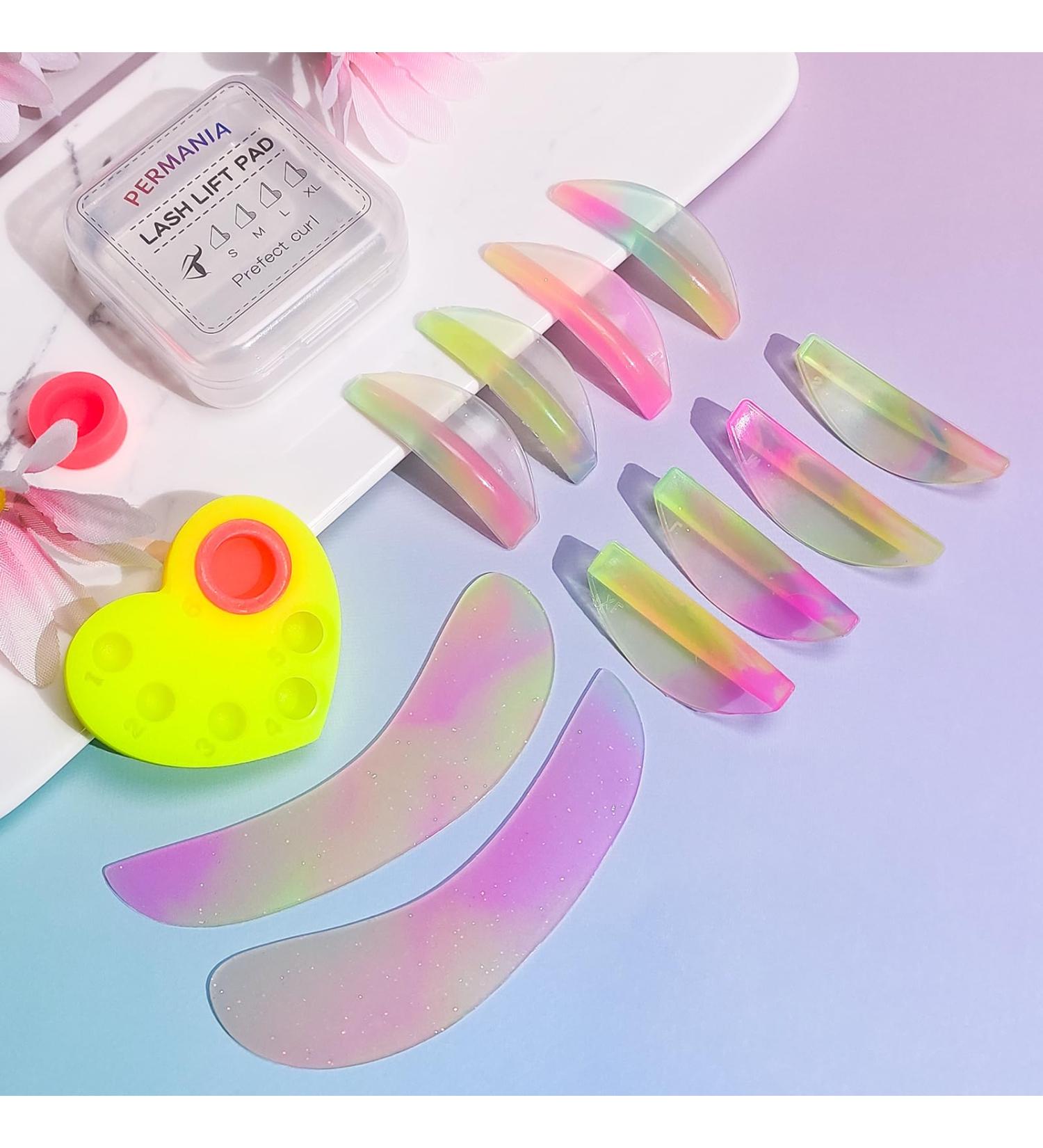 PERMANIA Lash Lift Rods - 13-Piece Reusable Soft Eyelash Perm Curler Kit for All Eye Shapes | DIY Lash Lift with Silicone Plate - Buy Online on GoSupps.com