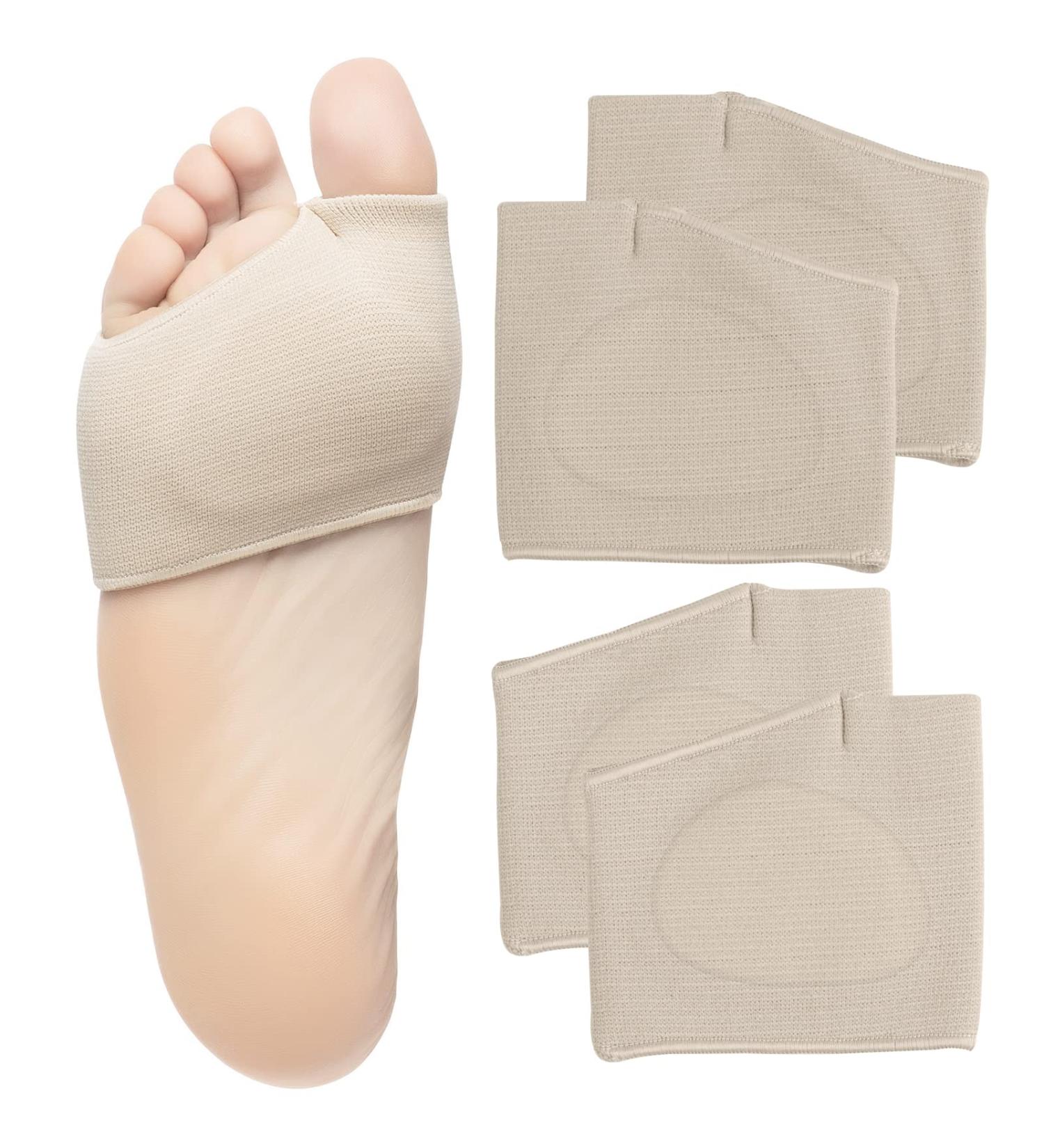 Metatarsal Pads - 2 Pairs for All Day Pain Relief, Comfort Metatarsal Sleeve for Women Men - Gel Forefoot Inserts for Reusable, Anti-Slip Shoe Support - Buy Online on GoSupps.com