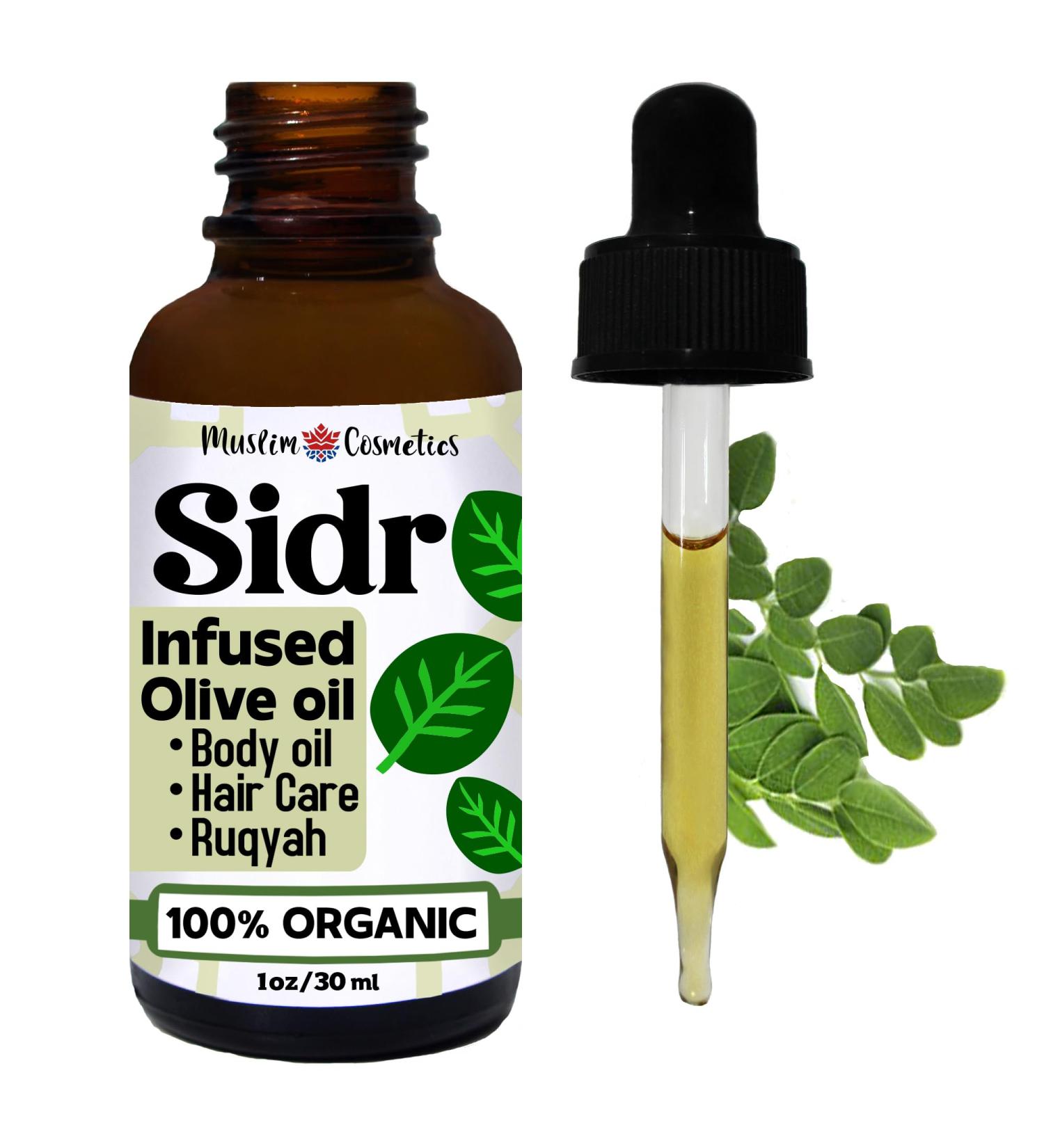 Organic Sidr Oil/Sidr leaf infused in Olive oil/Jujube oil/Traditional Islamic/For Body Hair Beard/Ruqyah // Made in Canada - Muslim Cosmetics - Sidr Oil (1oz (30ml)) - Buy Online on GoSupps.com