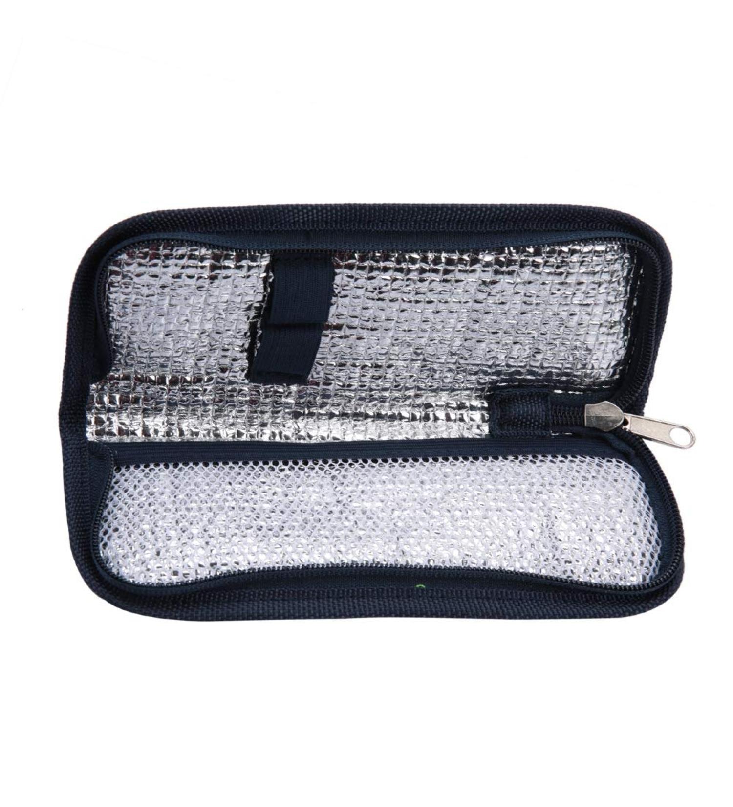 Diabetic Travel Case Insulin Cooler Bag Medical Organizer - Dark Blue - Buy Online on GoSupps.com