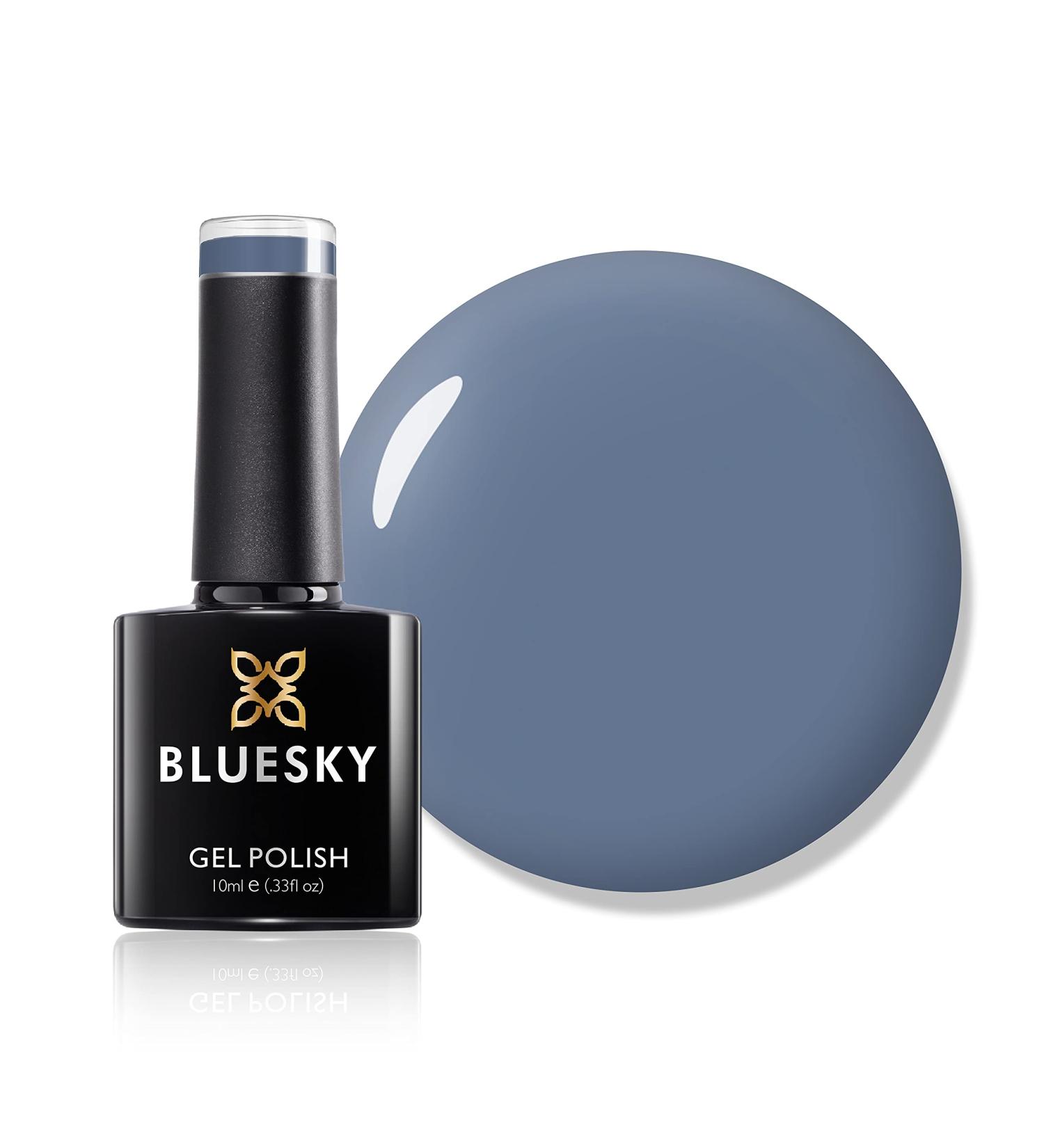 Bluesky Gel Nail Polish Grey Shadow 63927 Grey Blue Slate Long Lasting Chip Resistant 10 ml (Requires Drying Under UV LED Lamp) Grey 10 ml (Pack of 1) - Buy Online on GoSupps.com